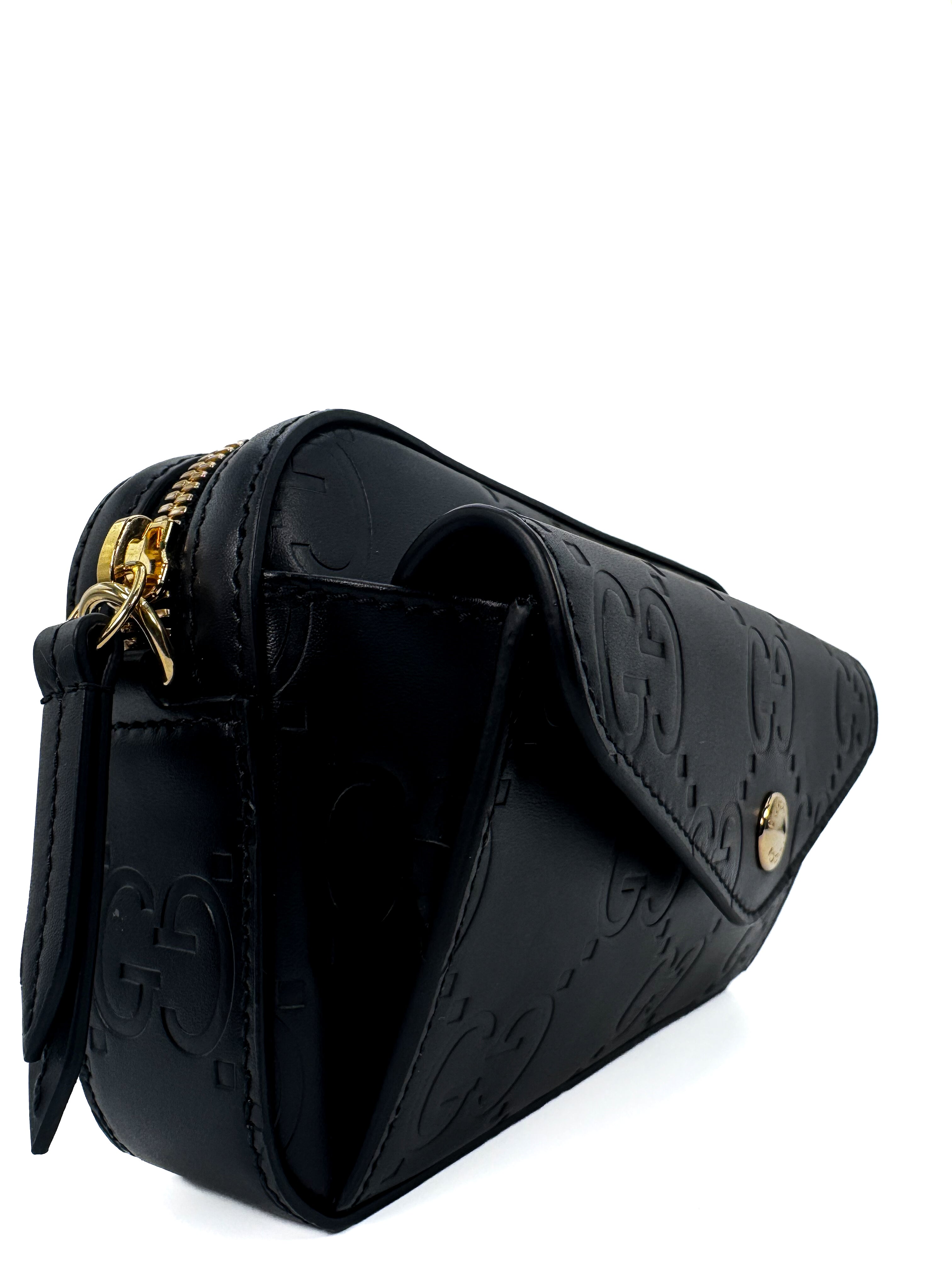 GUCCI - GG SUPER MINI SHOULDER BAD BLACK