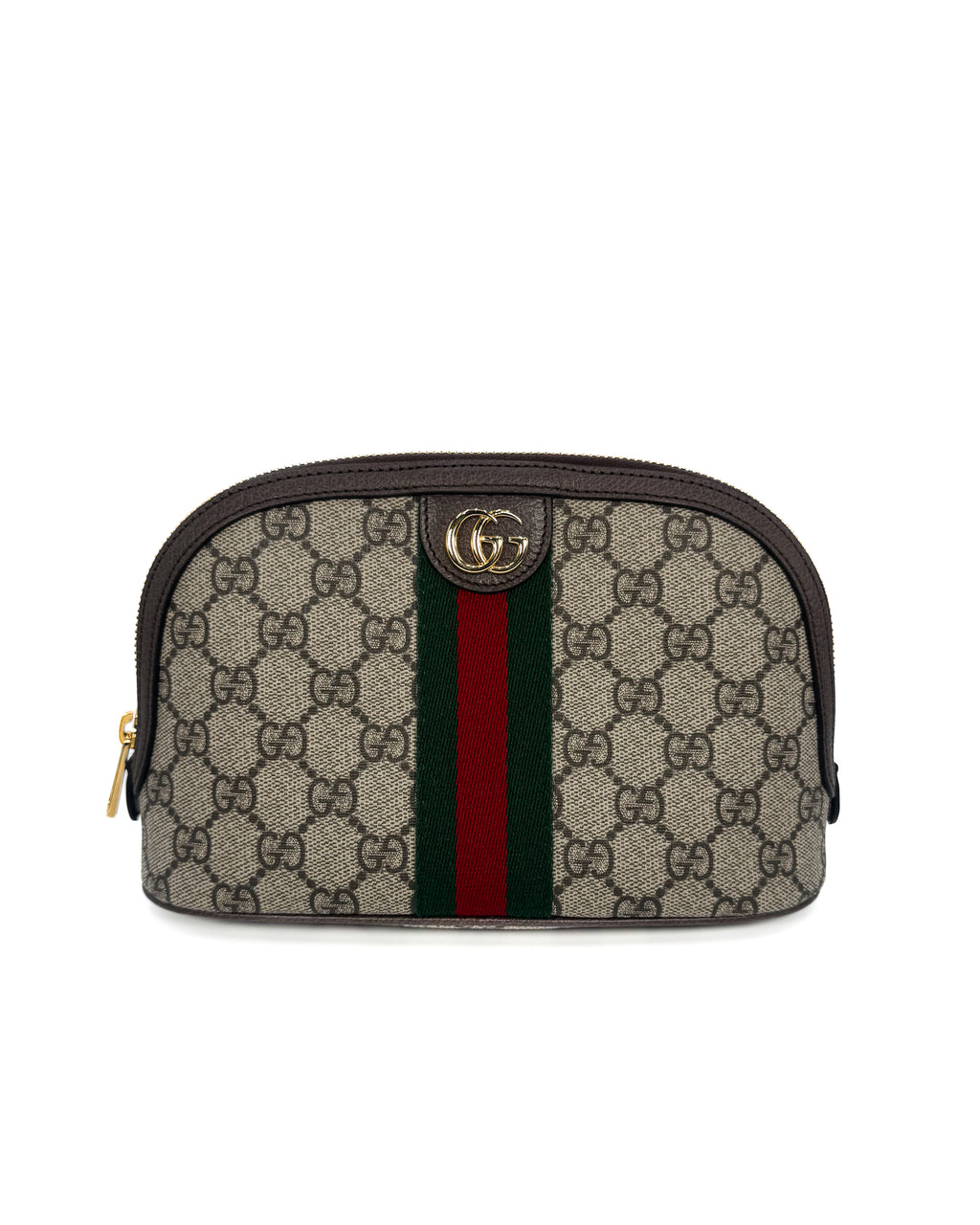 GUCCI - OPHIDIA GG LARGE COSMETIC CASE BEIGE/EBANO