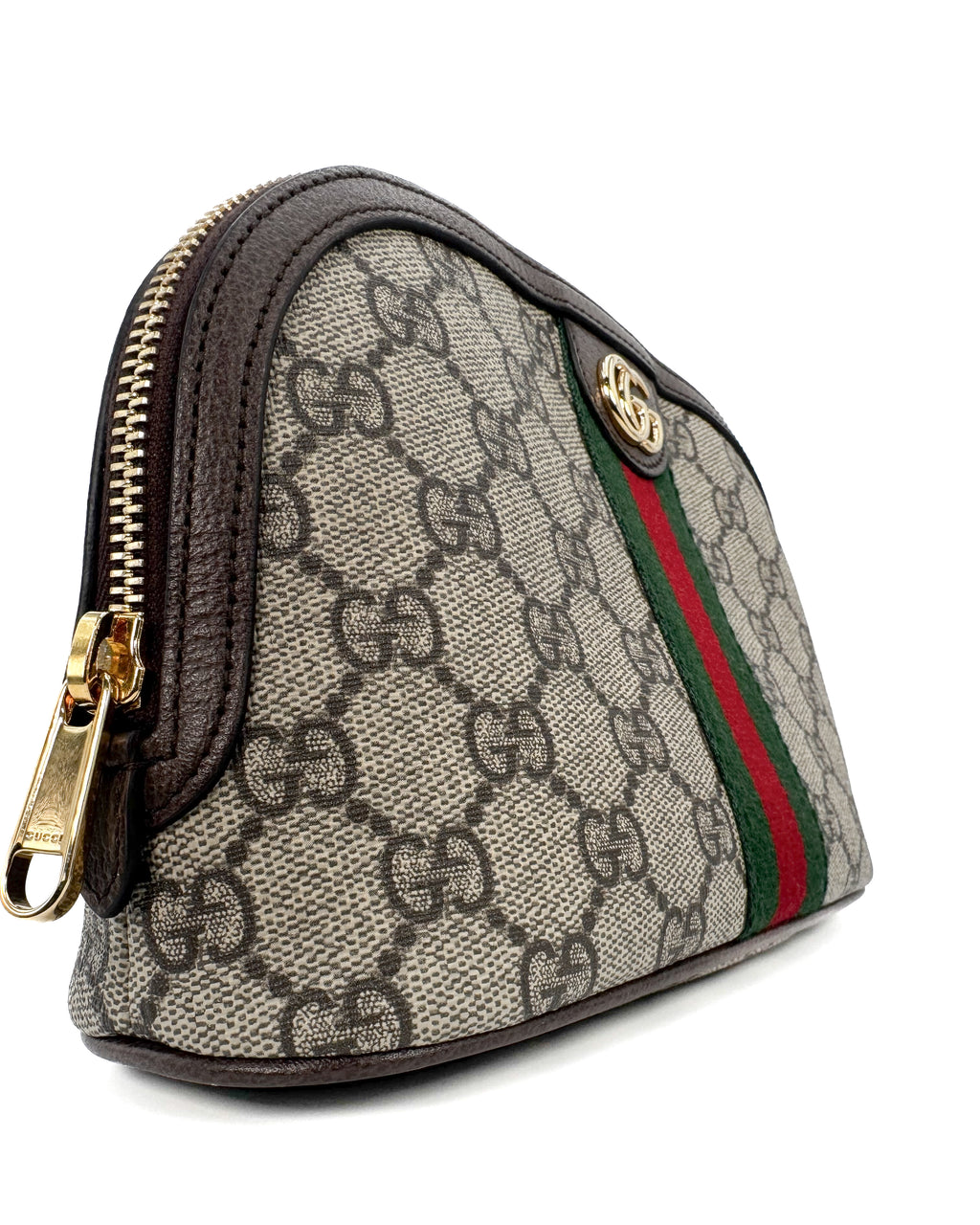 GUCCI - OPHIDIA GG LARGE COSMETIC CASE BEIGE/EBANO