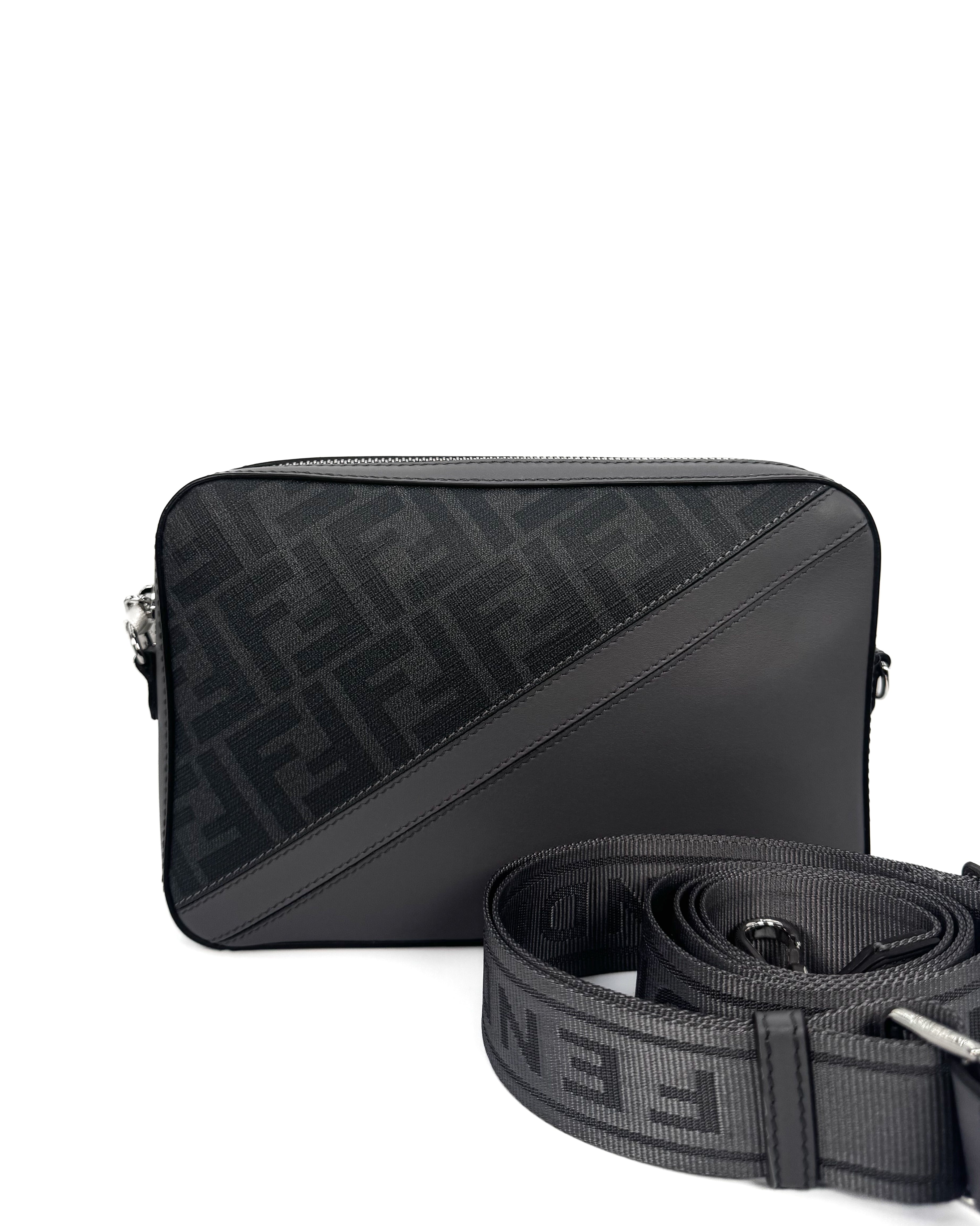 FENDI - DIAGONAL CAMERA CASE GREY