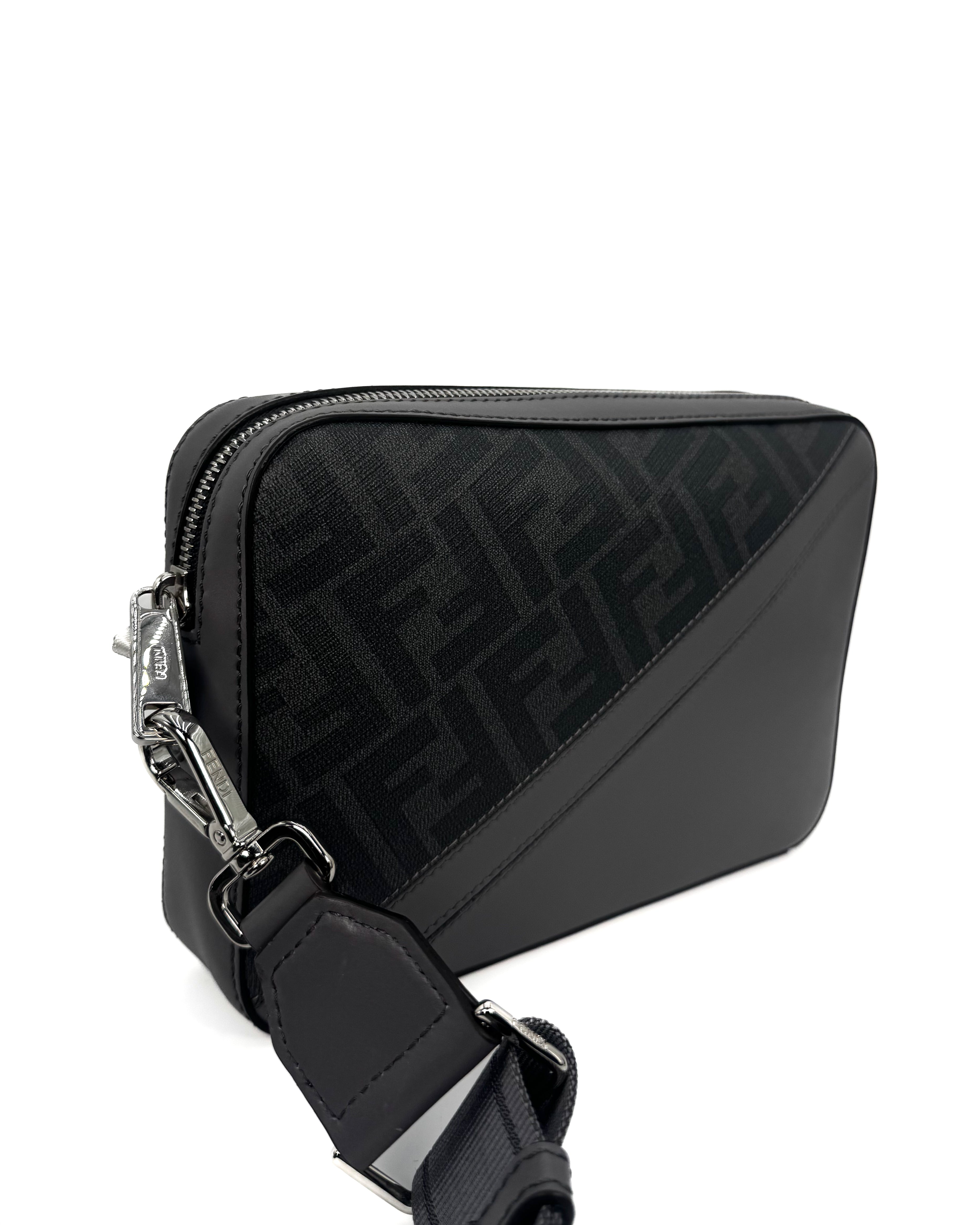 FENDI - DIAGONAL CAMERA CASE GREY