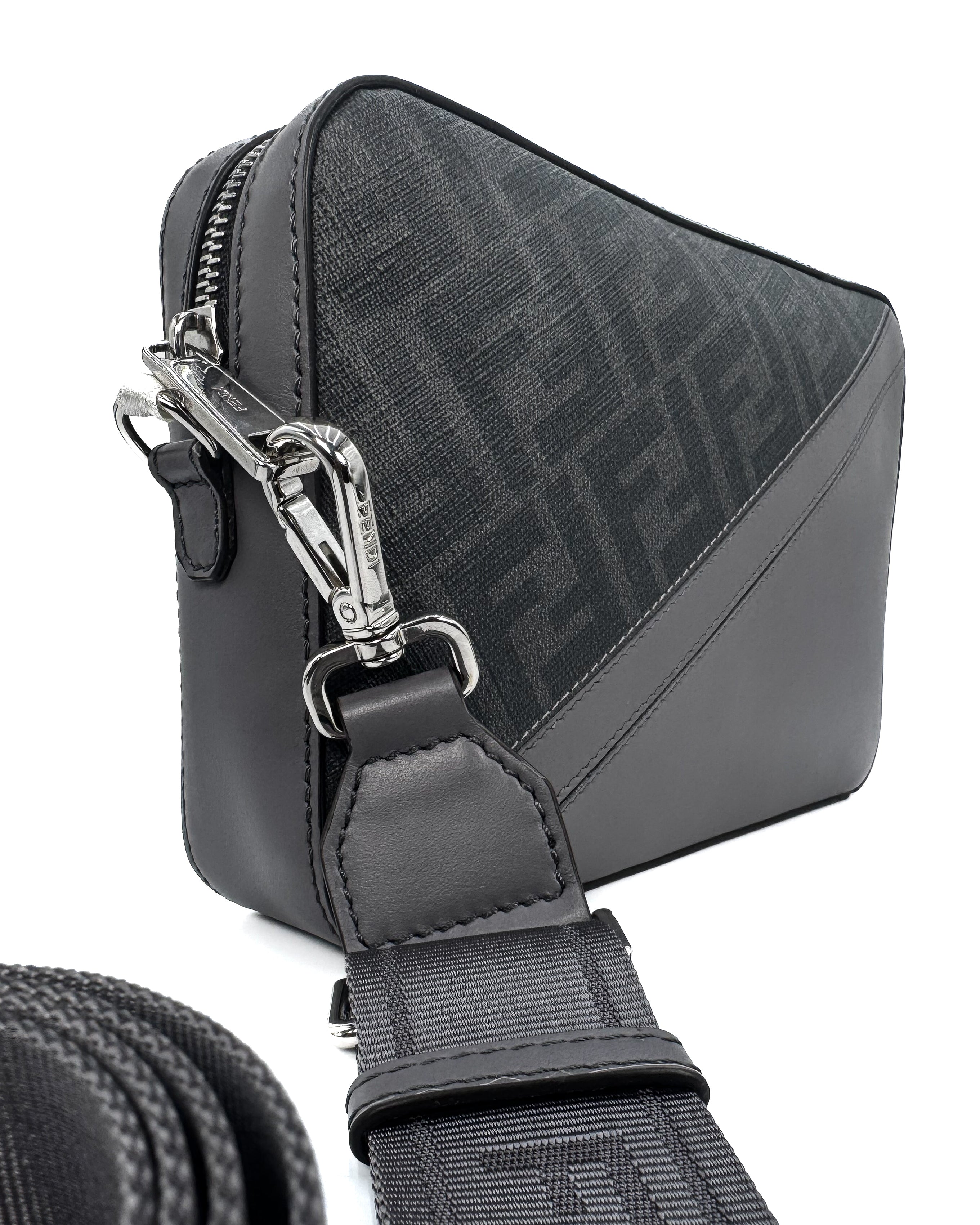 FENDI - DIAGONAL CAMERA CASE GREY