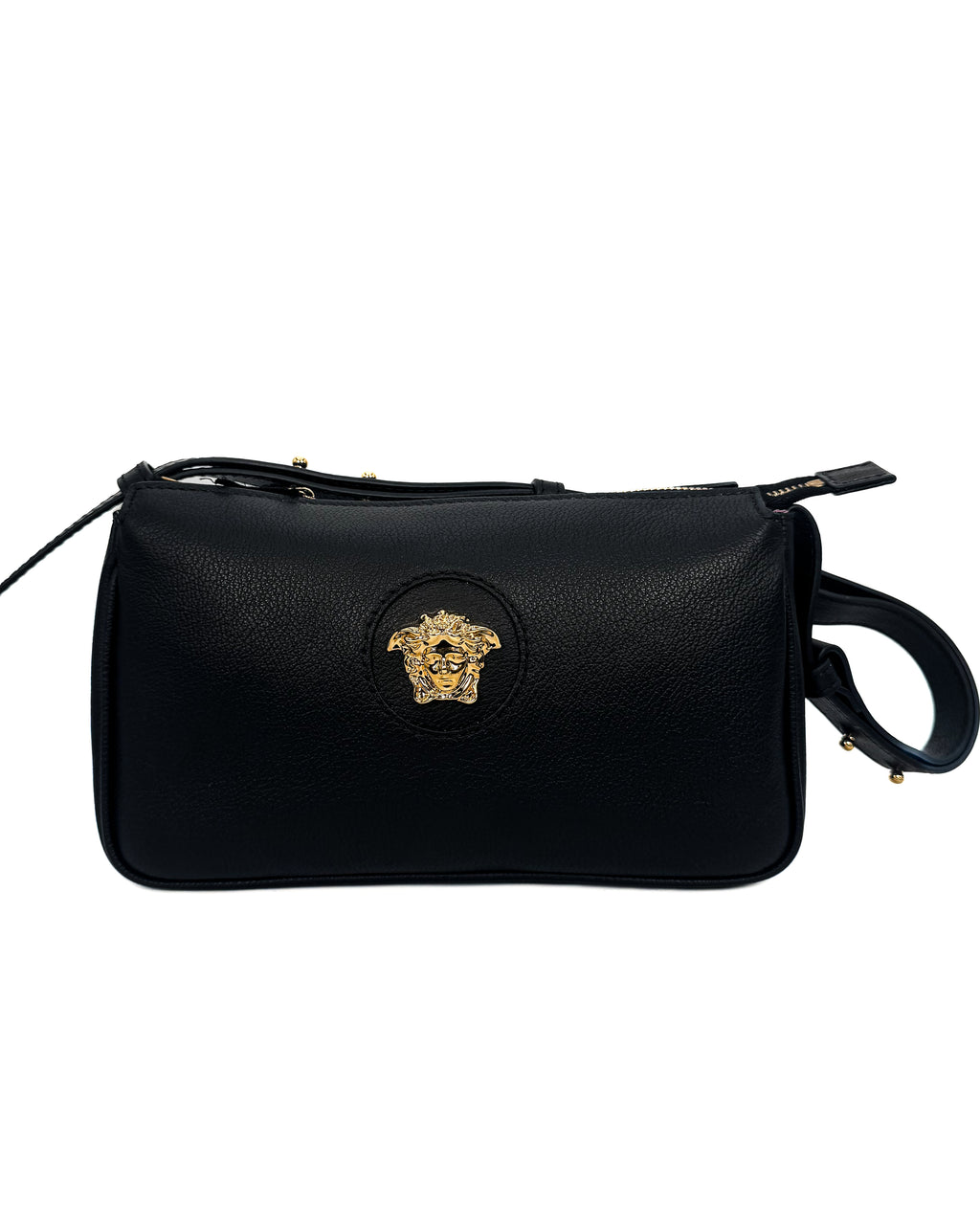 VERSACE - SHOULDER BAG VITELLO BLACK