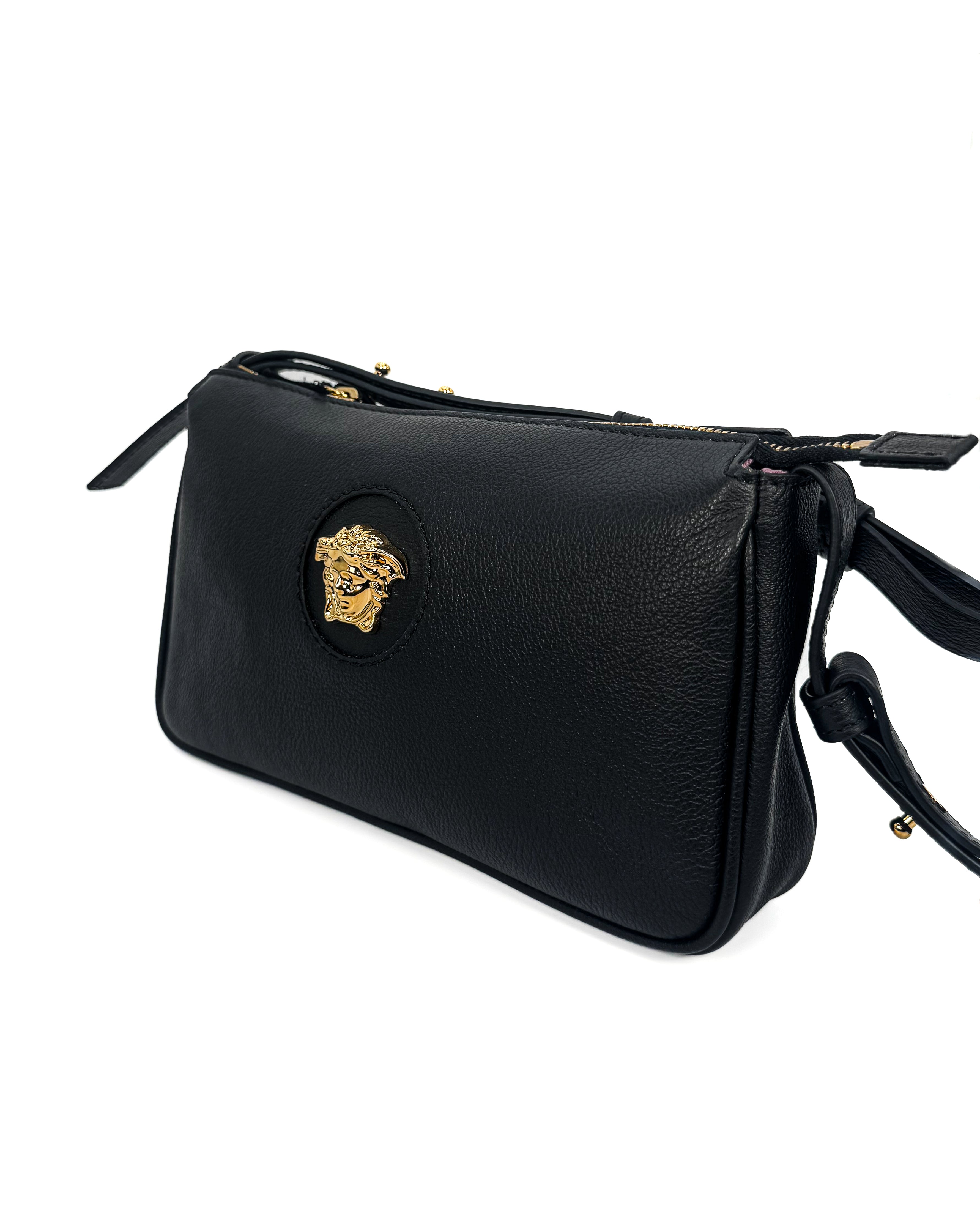 VERSACE - SHOULDER BAG VITELLO BLACK