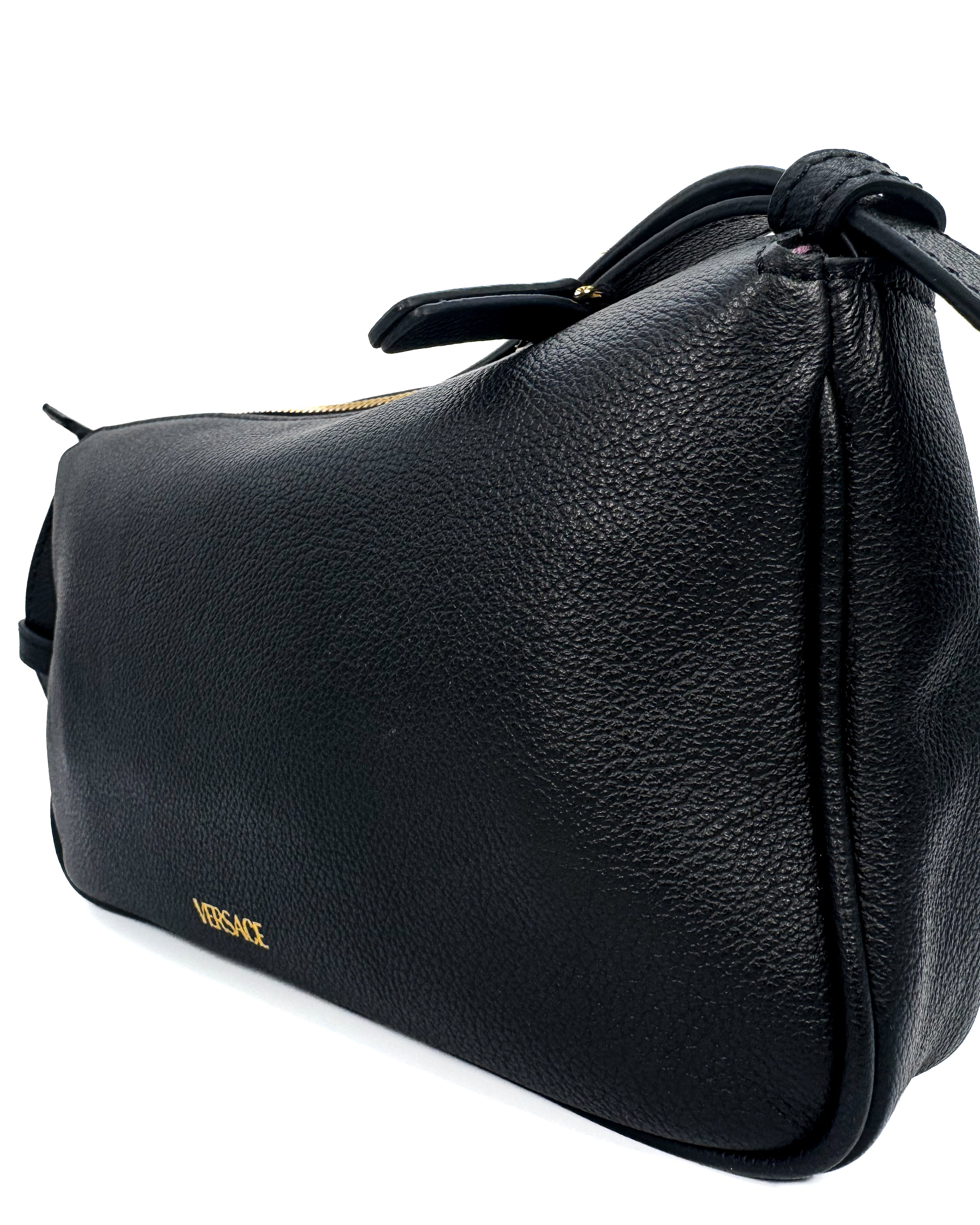 VERSACE - SHOULDER BAG VITELLO BLACK