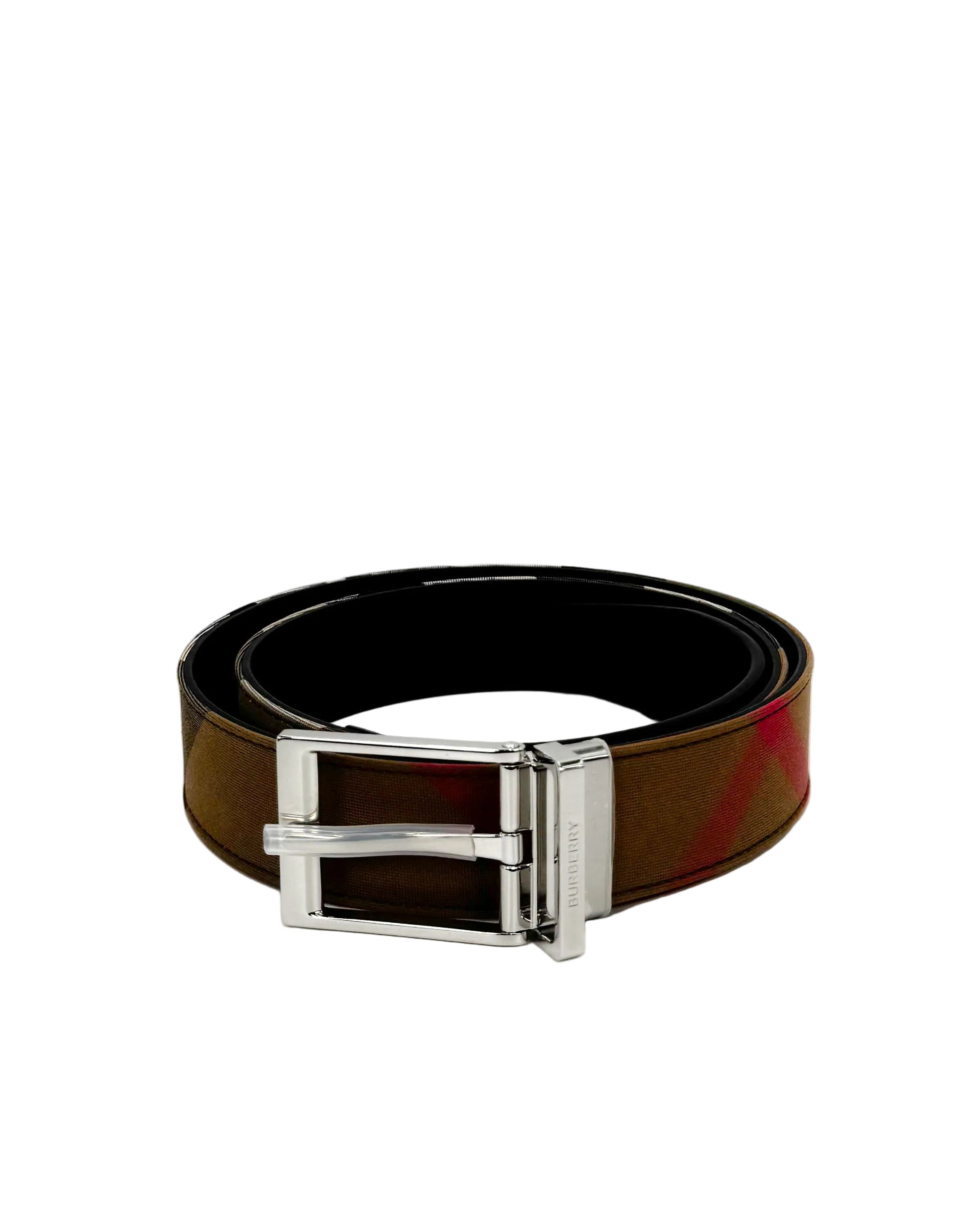 BURBERRY - MB LOUIS35 RVS CHECK TAUPE BROWN
