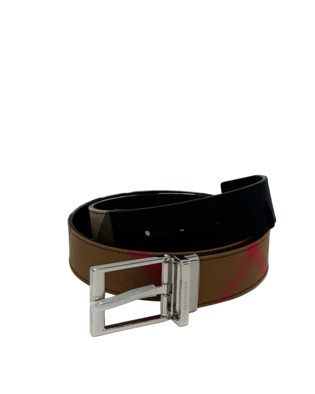 BURBERRY - MB LOUIS35 RVS CHECK TAUPE BROWN