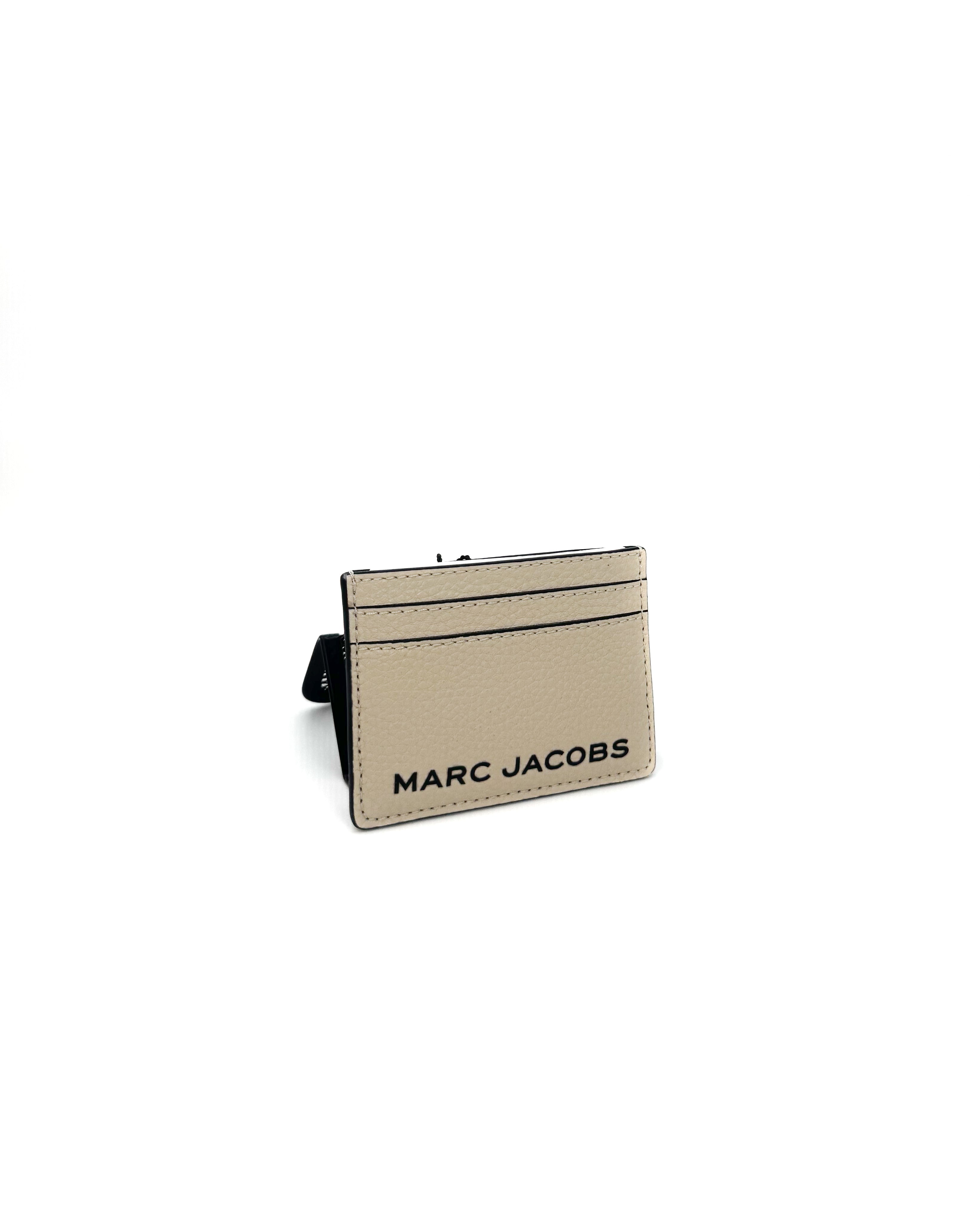 MARC JACOBS - THE LEATHER CARD CASE	MARSHMALLOW