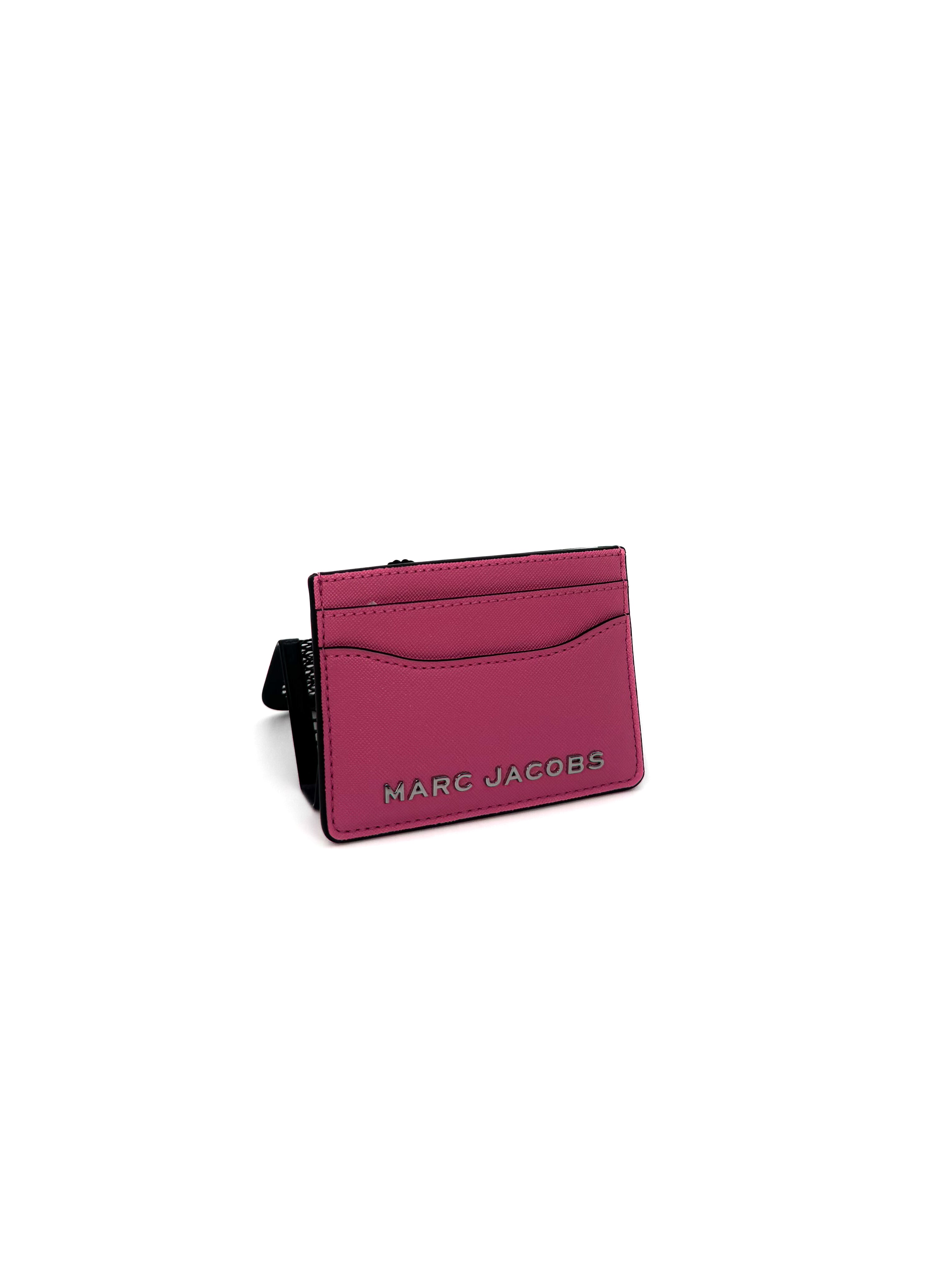 MARC JACOBS - THE LEATHER CARD CASE PETAL PINK