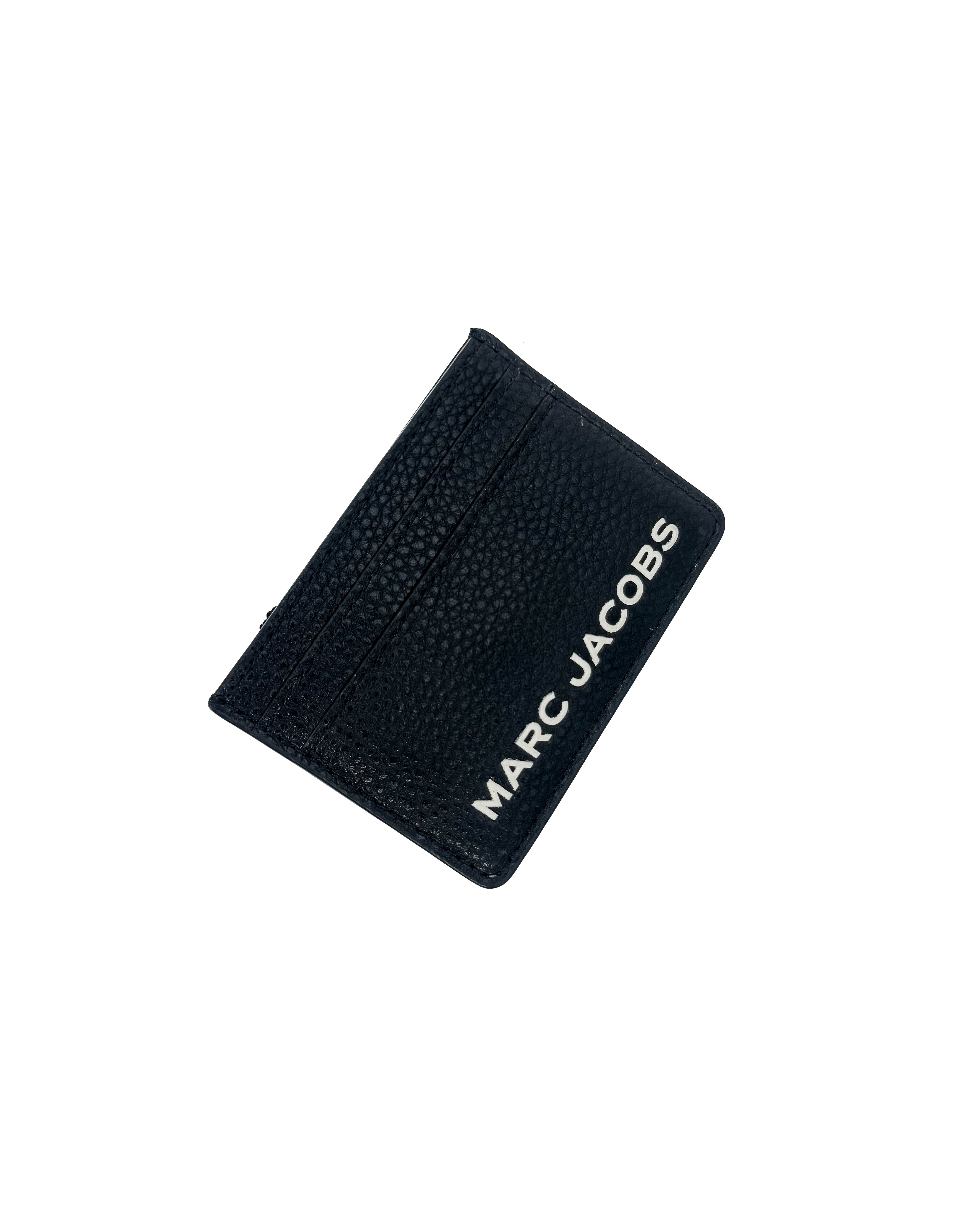 MARC JACOBS - THE LEATHER CARD CASE	BLACK