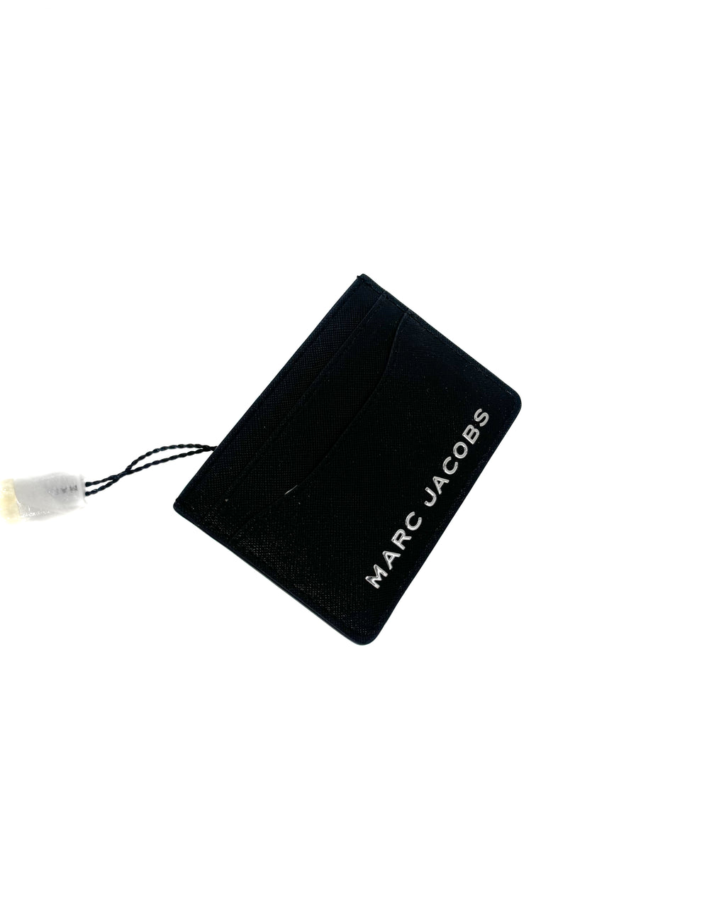 MARC JACOBS - THE LEATHER CARD CASE BLACK / SILVER