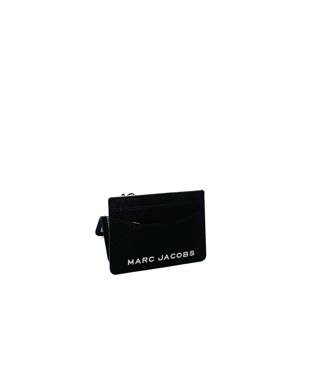 MARC JACOBS - THE LEATHER CARD CASE BLACK / SILVER