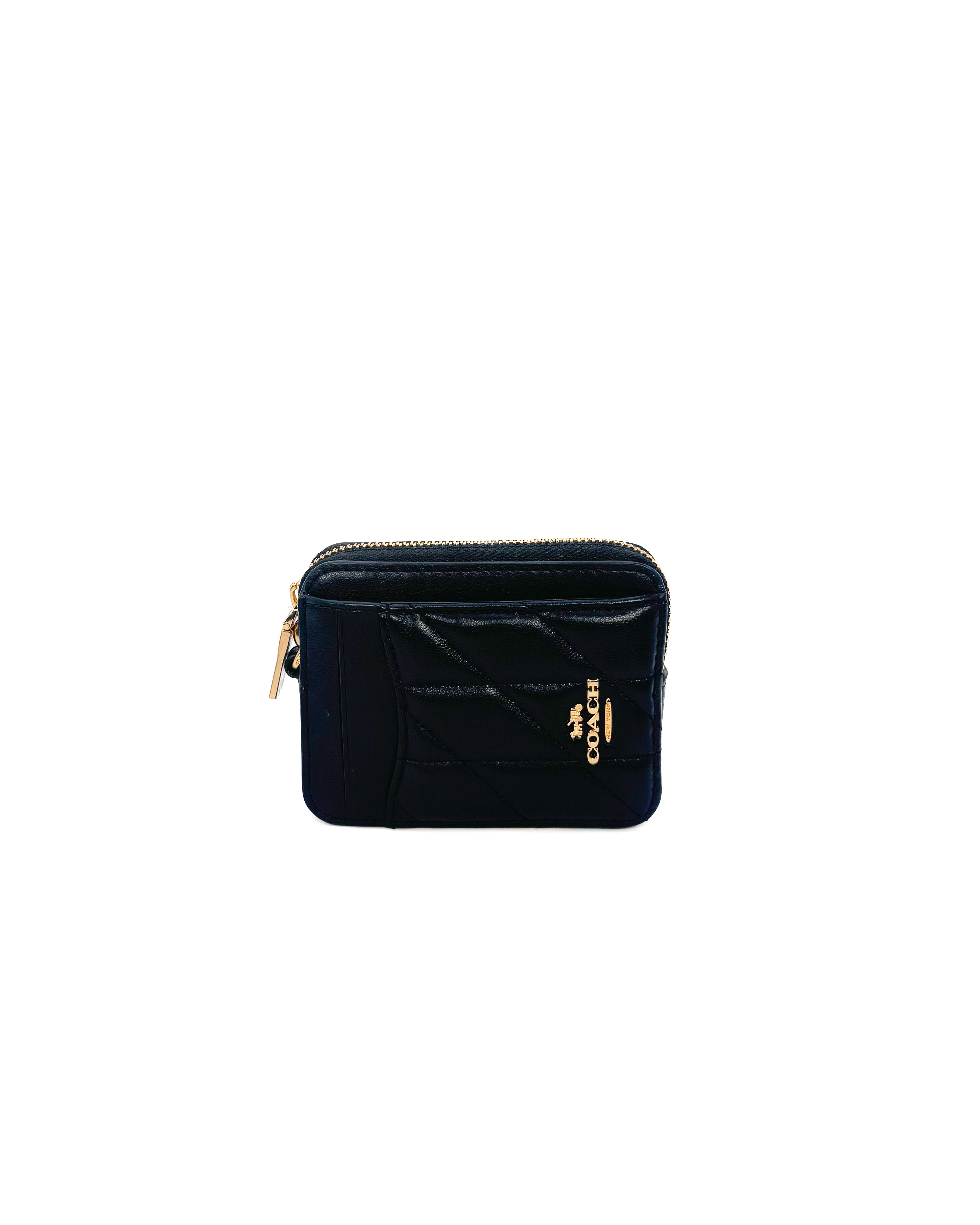 COACH - ZIP CC QUILTING IM/BLACK