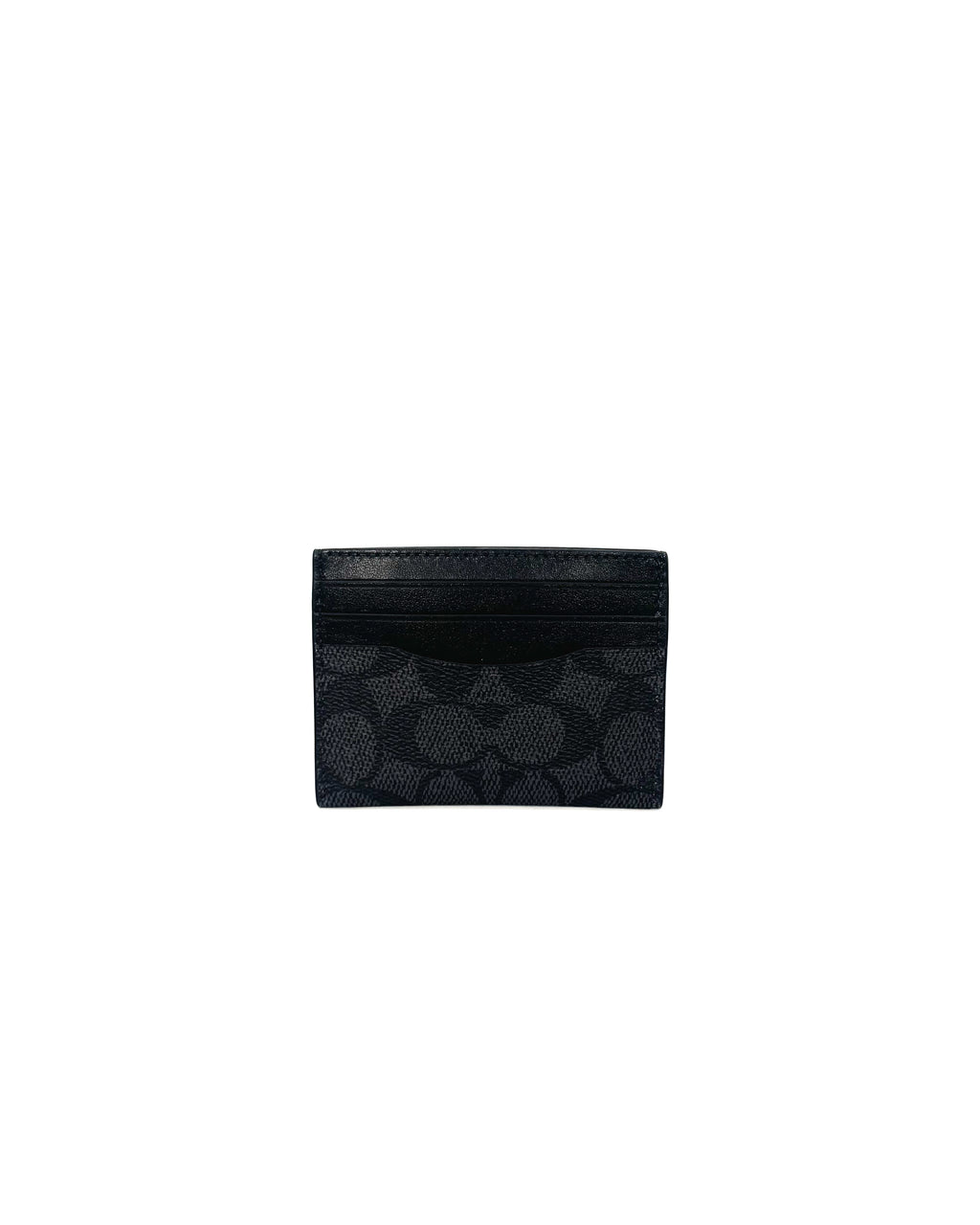 COACH - SLIM ID CC SIGNATURE CHARCOAL/BLACK