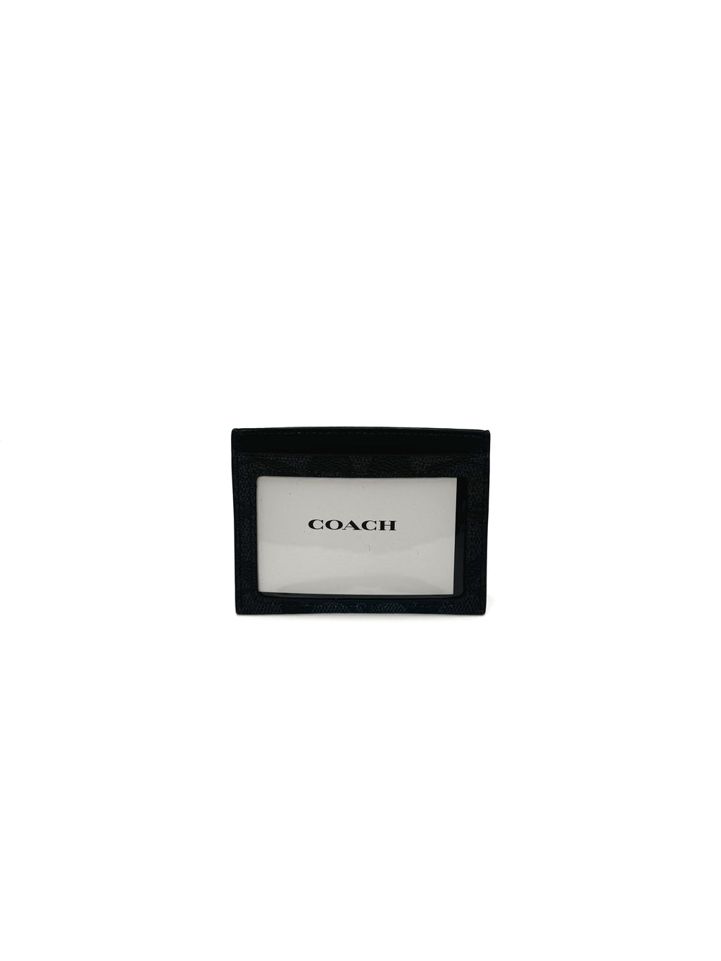 COACH - SLIM ID CC SIGNATURE CHARCOAL/BLACK