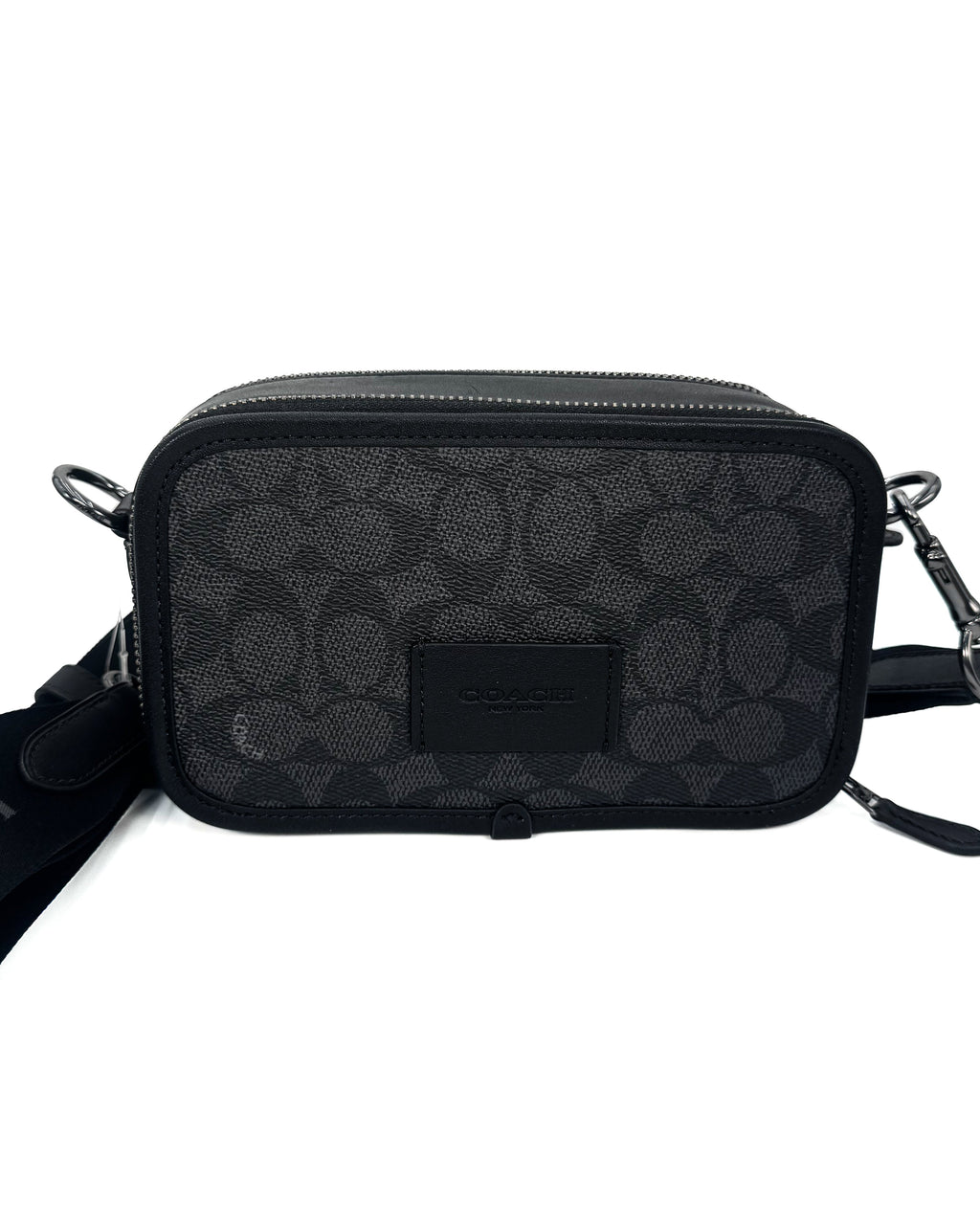 COACH - WYATT CROSSBODY SIGNATURE QB/CHARCOAL/BLACK