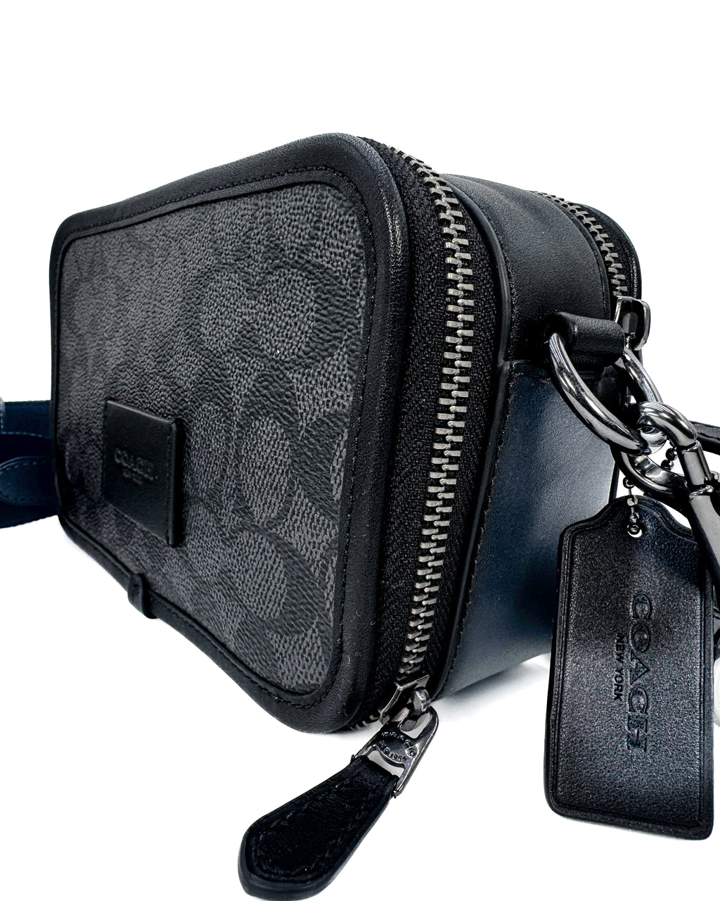 COACH - WYATT CROSSBODY SIGNATURE QB/CHARCOAL/BLACK