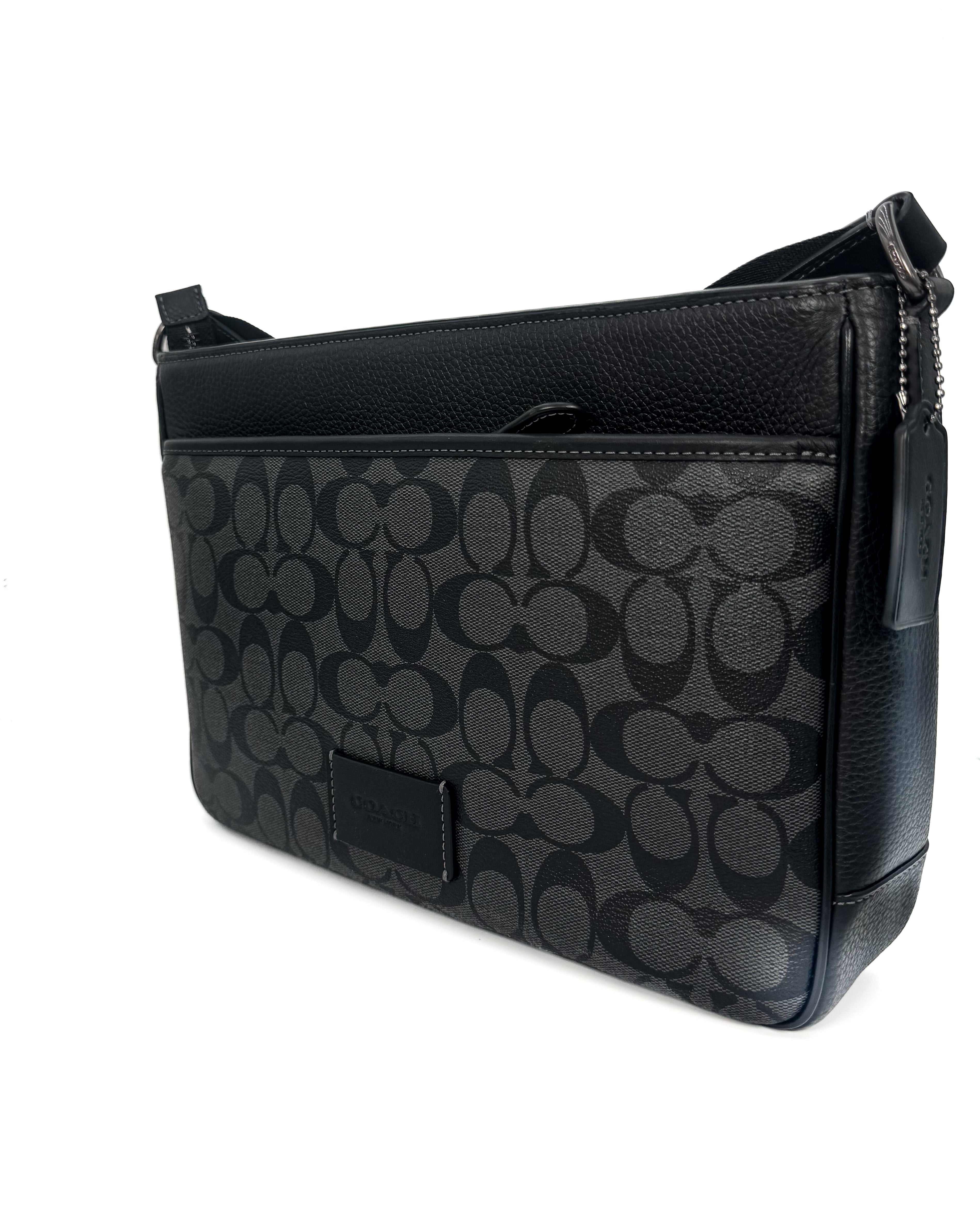COACH - DISTRIC CROSSBODY SIGNATURE QB/CHARCOAL/BLACK