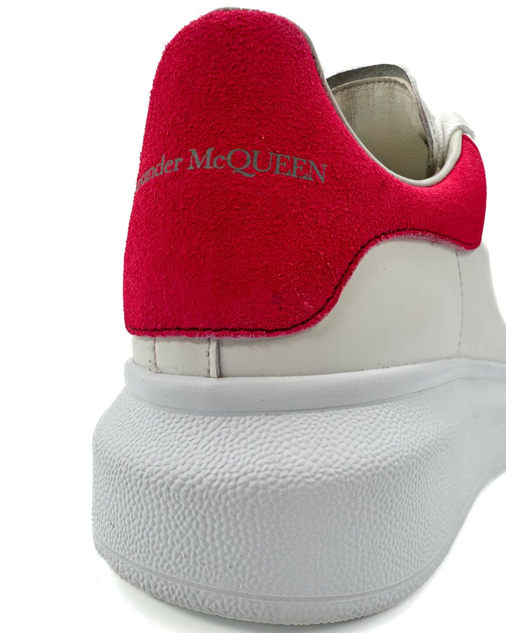 ALEXANDER McQ - LARRY/ DAIM VELOUR WHITE/PEONY PINK
