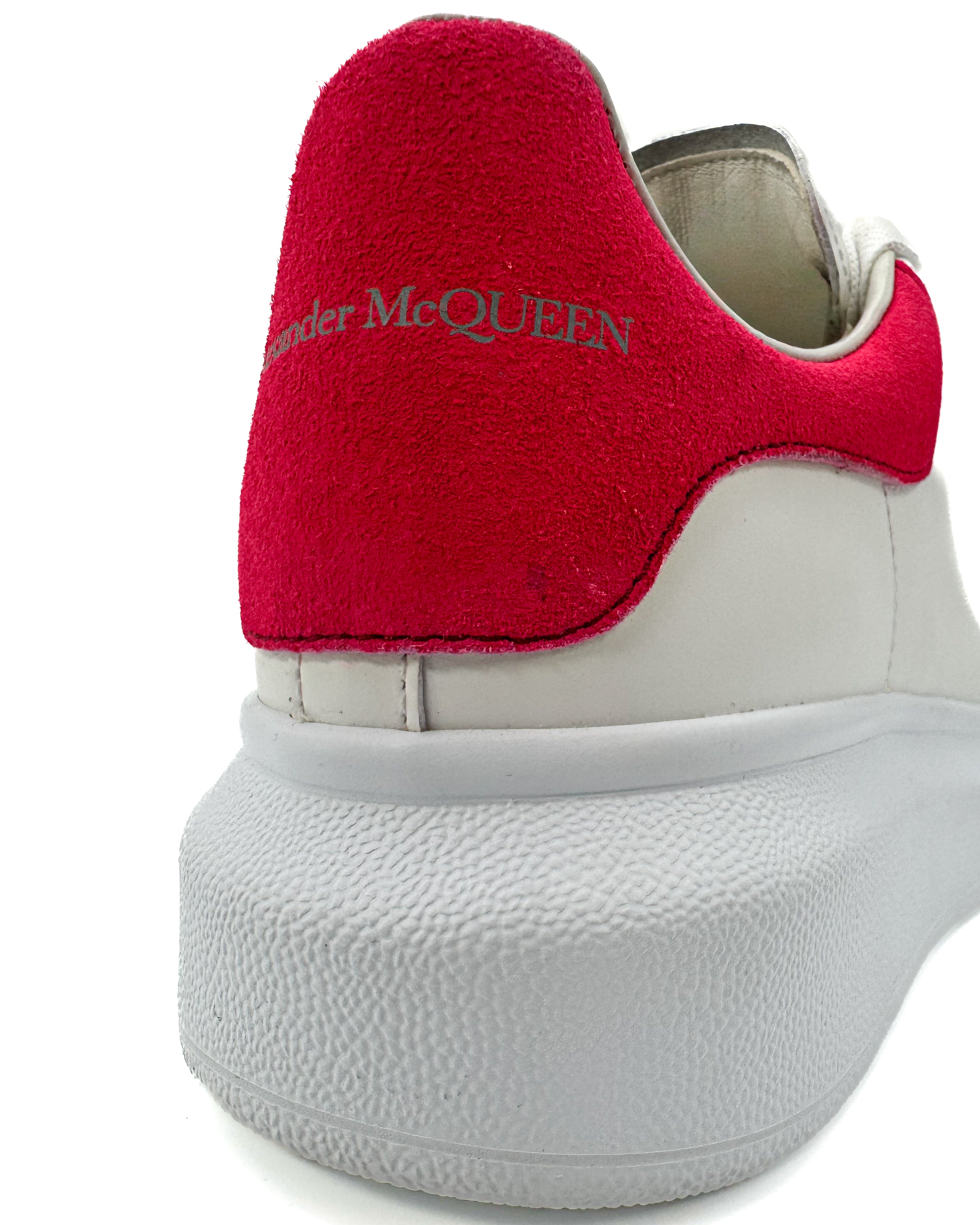 ALEXANDER McQ - LARRY/ DAIM VELOUR WHITE/PEONY PINK