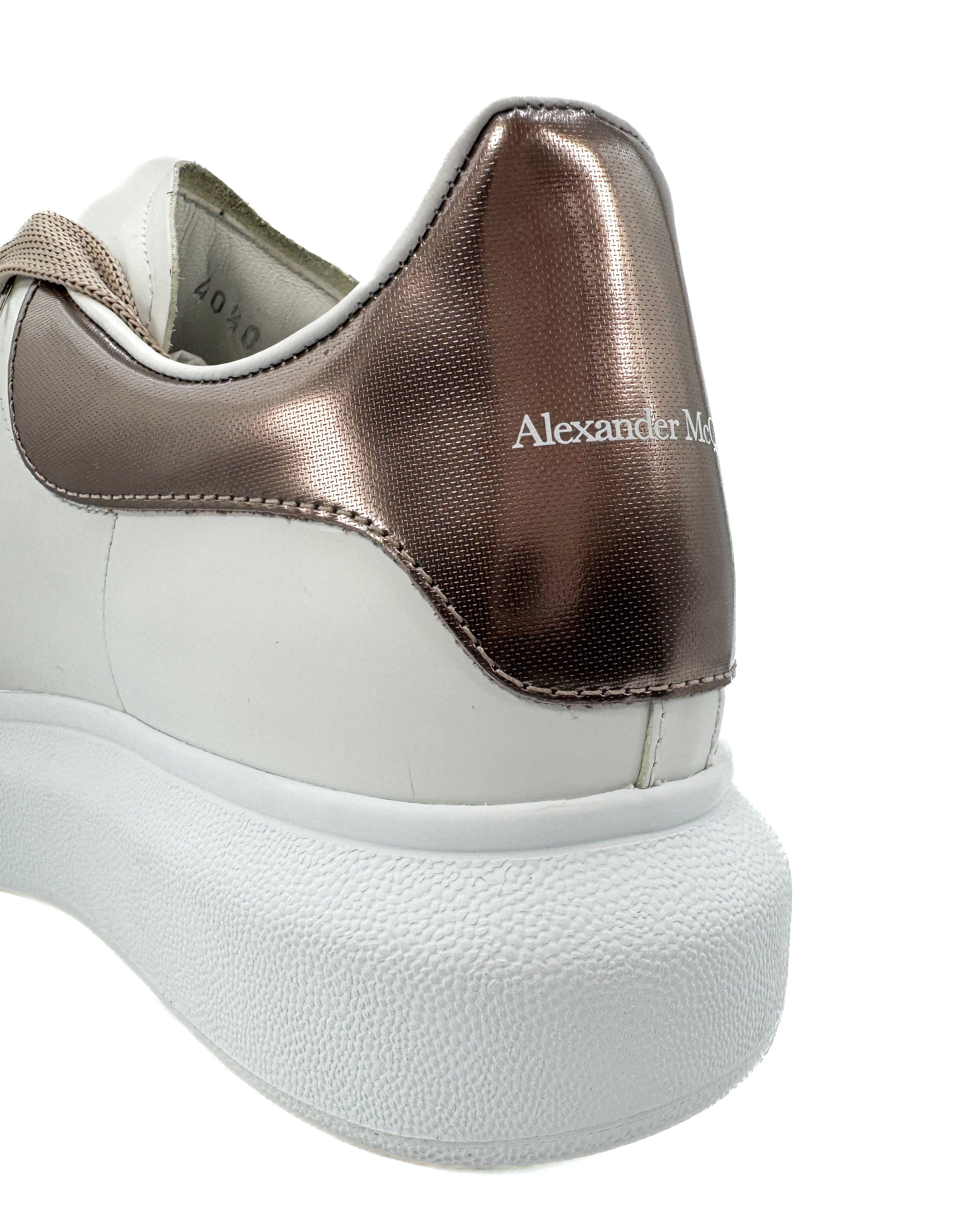 ALEXANDER McQ - LEATHER UPPER AND RU WHITE/ OAT