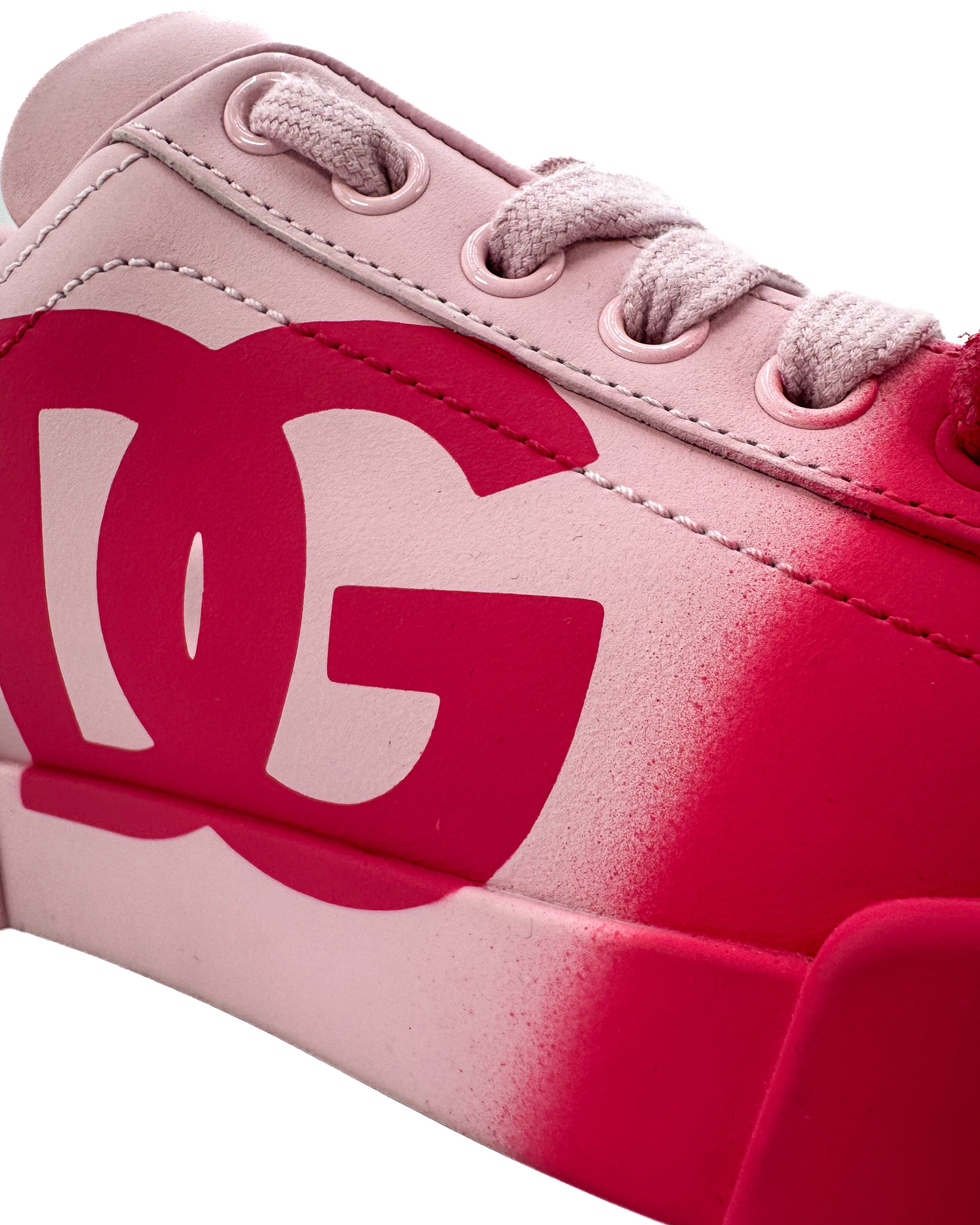 DOLCE & GABBANA - PORTOFINO SNEAKER PINK/RED