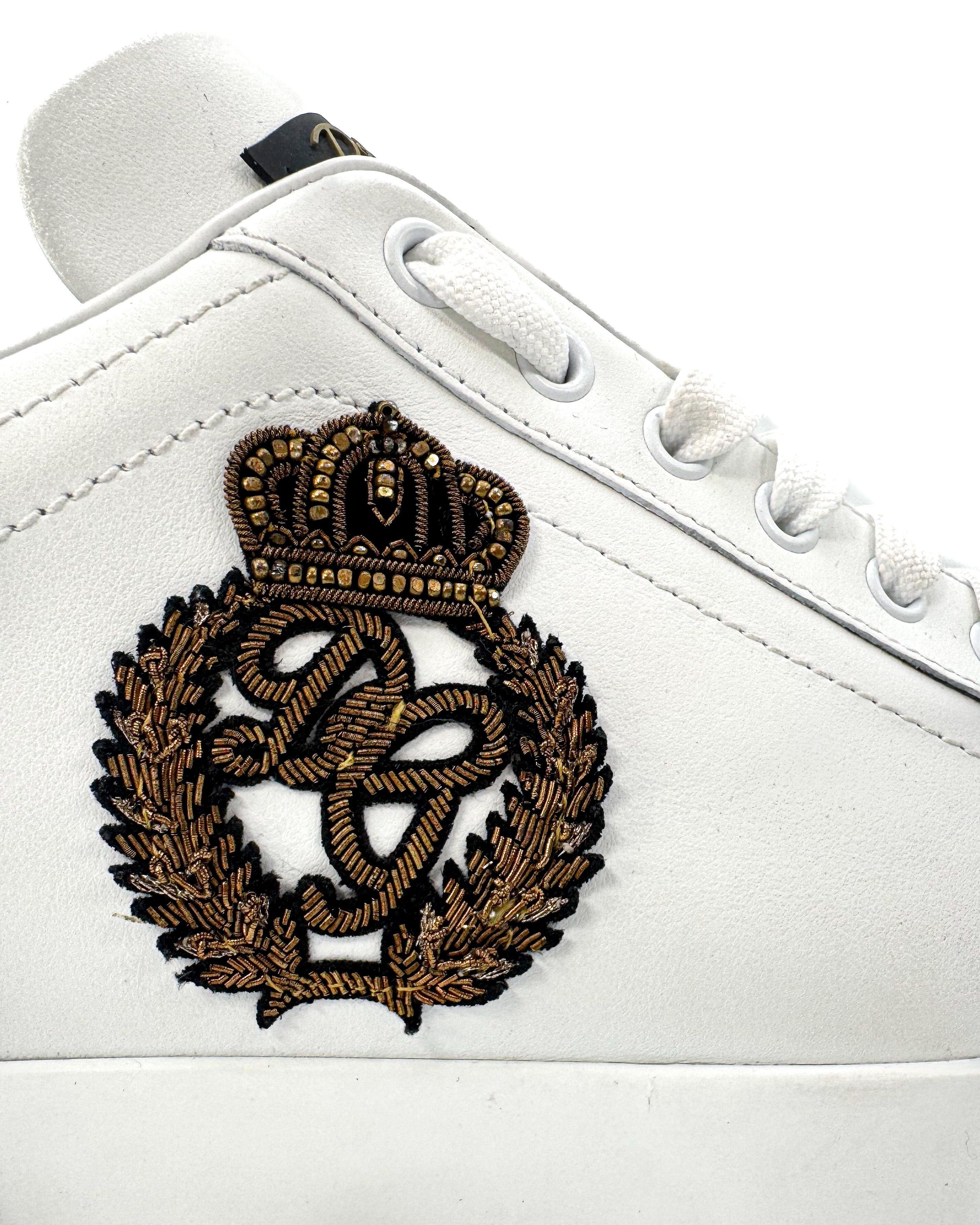 DOLCE & GABBANA - PORTOFINO SNEAKER WITH CROWN PATCH