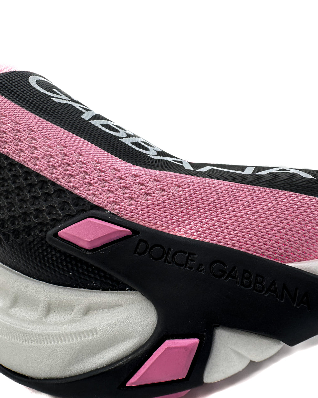 DOLCE & GABBANA - FAST SNEAKERS ROSA/NERO/BIANCO