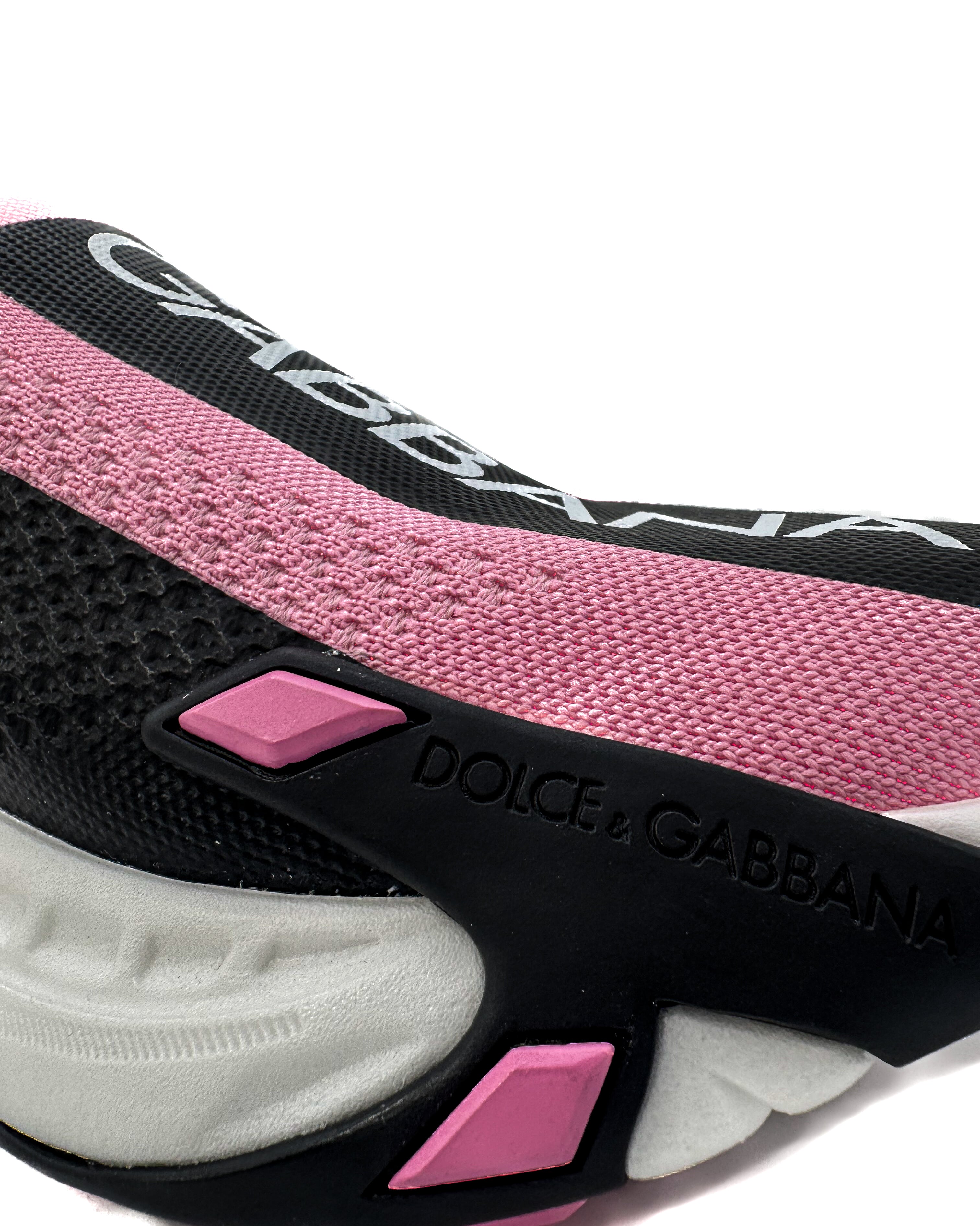 DOLCE & GABBANA - FAST SNEAKERS ROSA/NERO/BIANCO