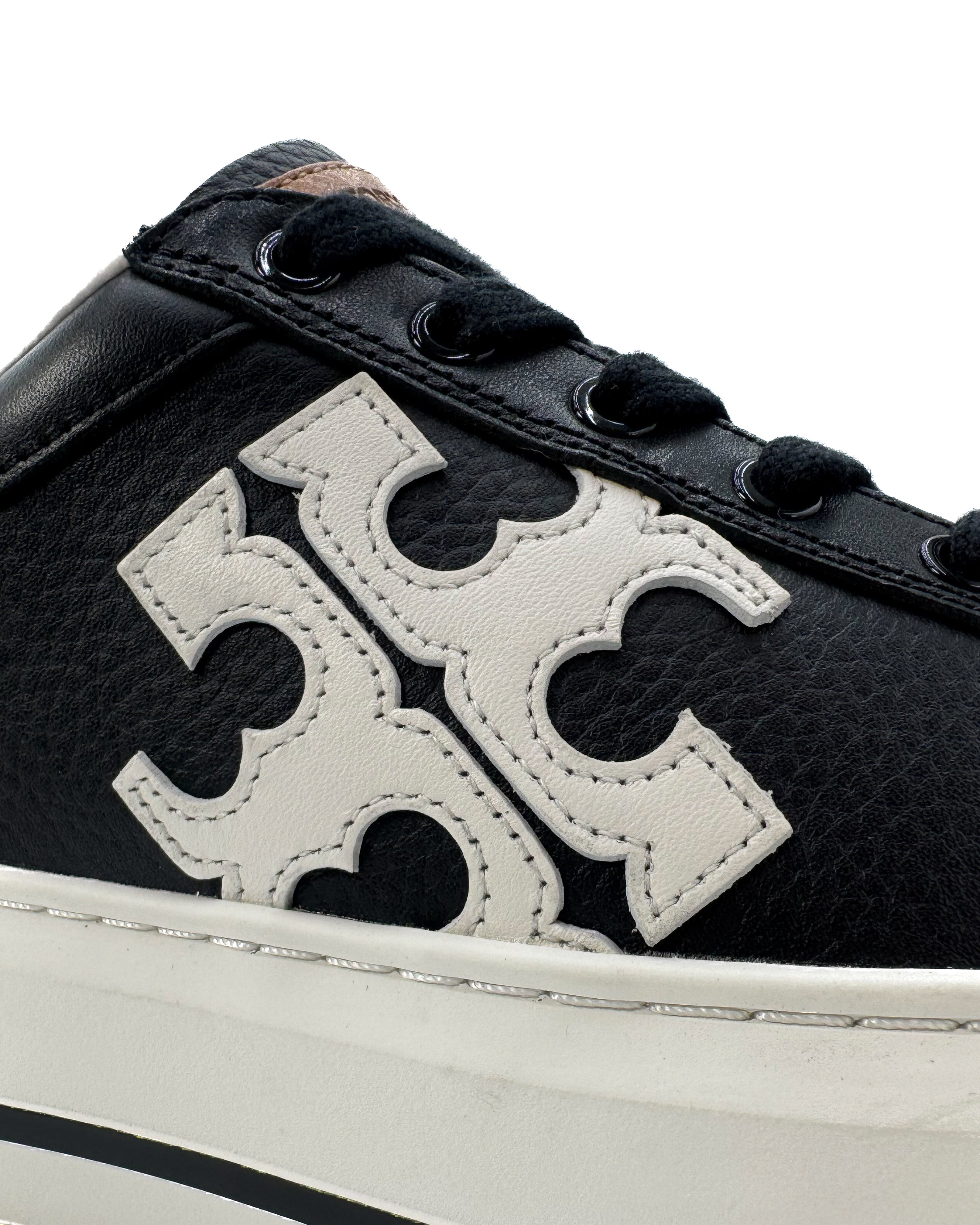 TORY BURCH - COLOR BLOCK PLATAFORM SNEAKER PERFECT BLACK/ SNOW WHITE/SNOW WHITE 008