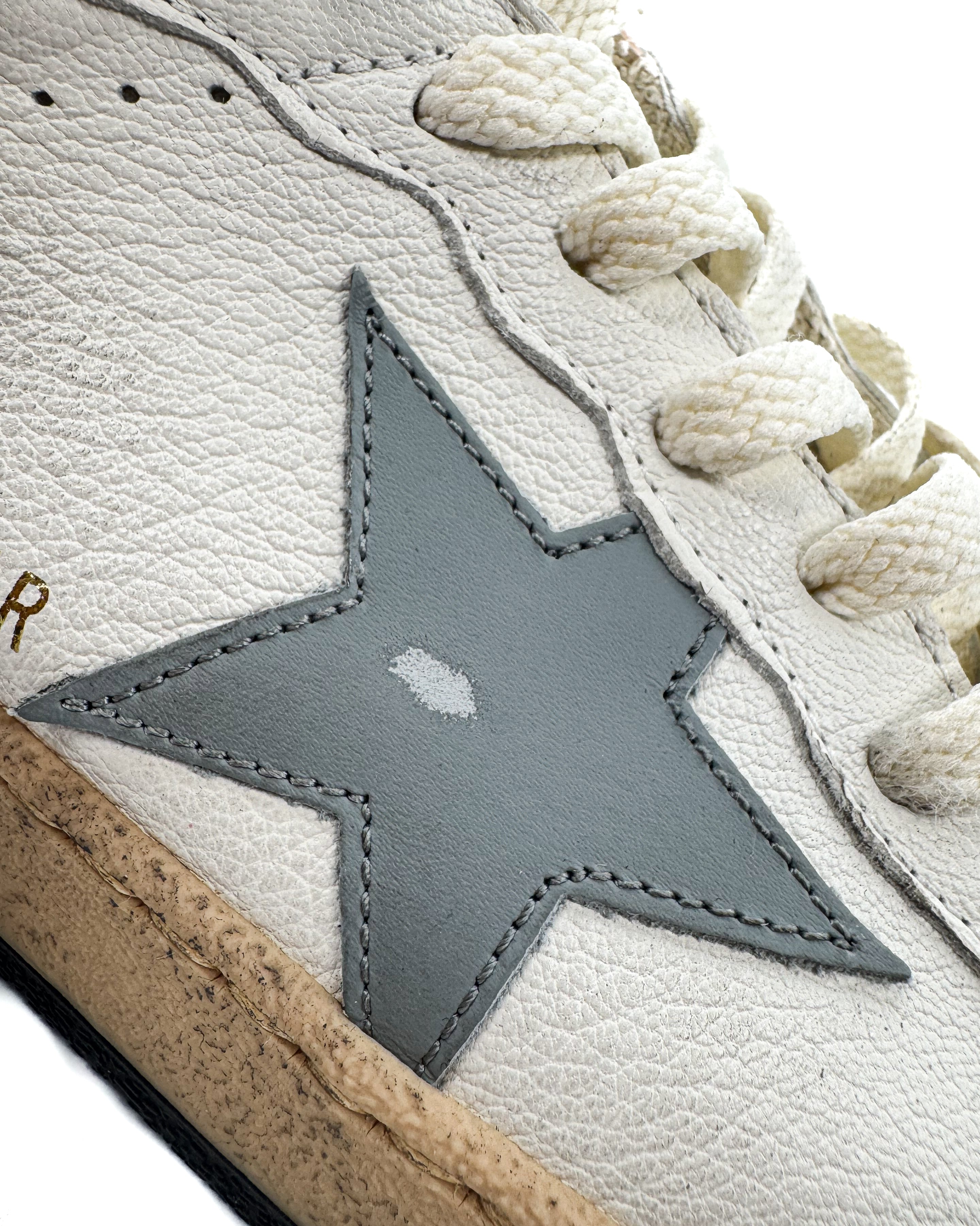 GOLDEN GOOSE - BALL STAR WHITE/SILVER BLUE/RED