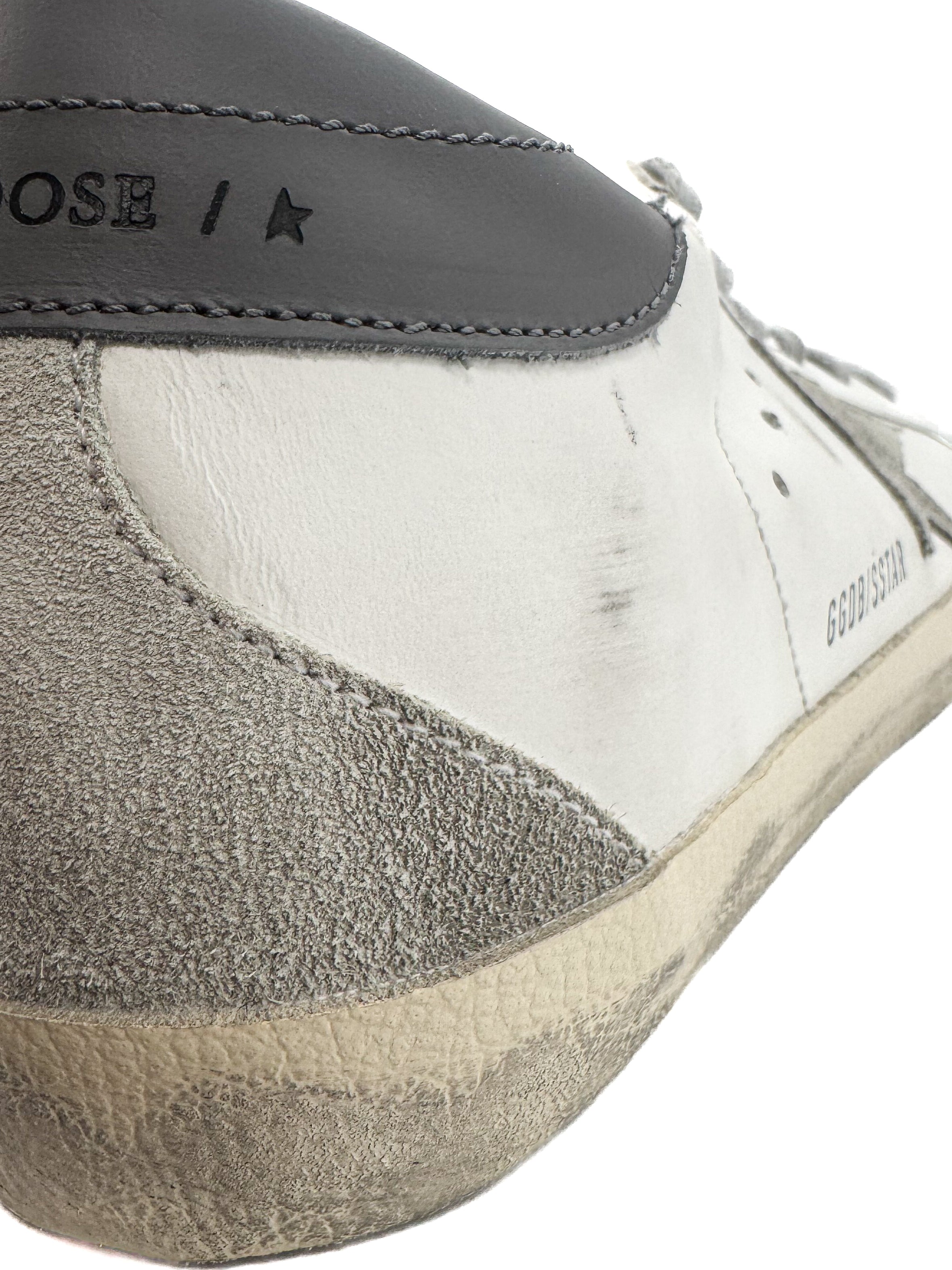 GOLDEN GOOSE - SUPER-STAR CLASSIC WITH SPUR WHITE /ICE/ DARK GRAY