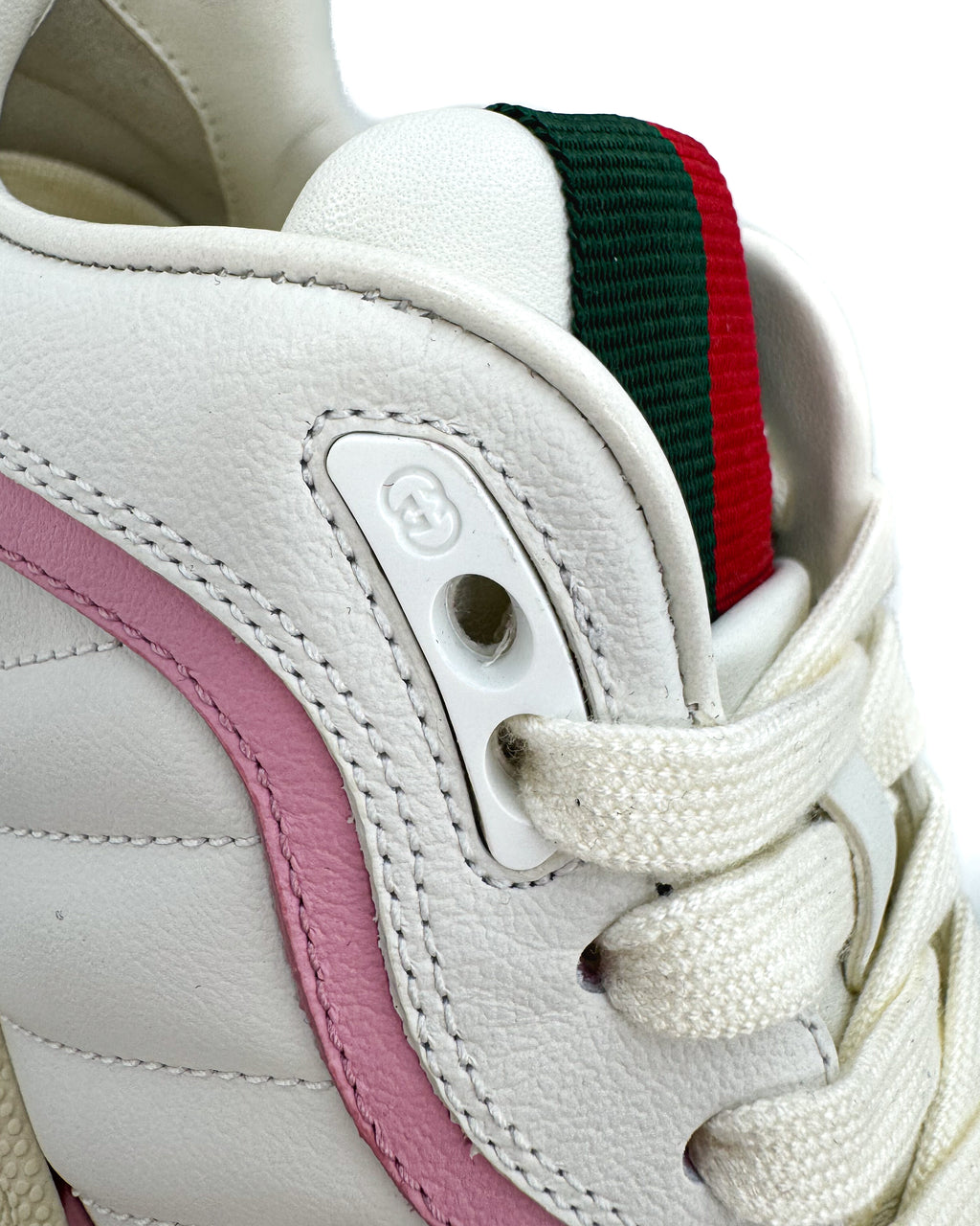 GUCCI - LEATHER UPPER AND RU PINK/WITHE