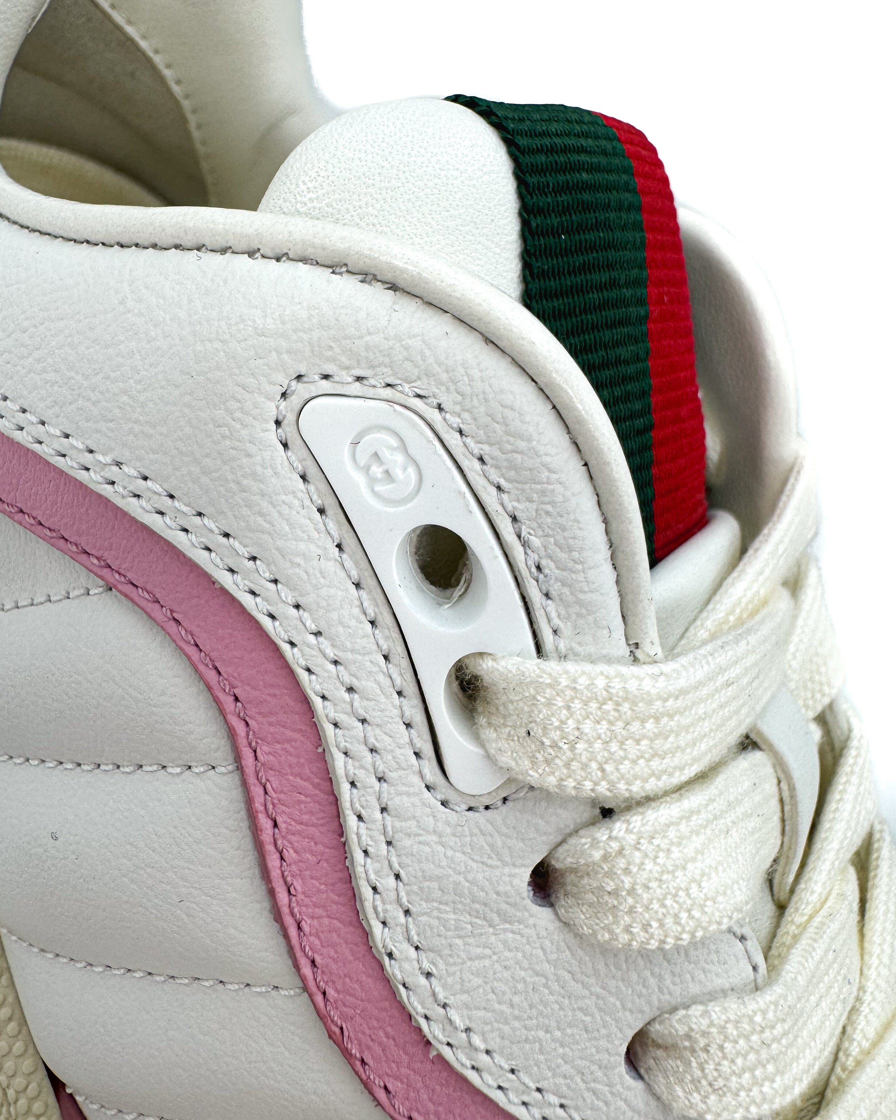 GUCCI - LEATHER UPPER AND RU PINK/WITHE
