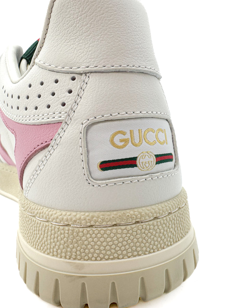 GUCCI - LEATHER UPPER AND RU PINK/WITHE