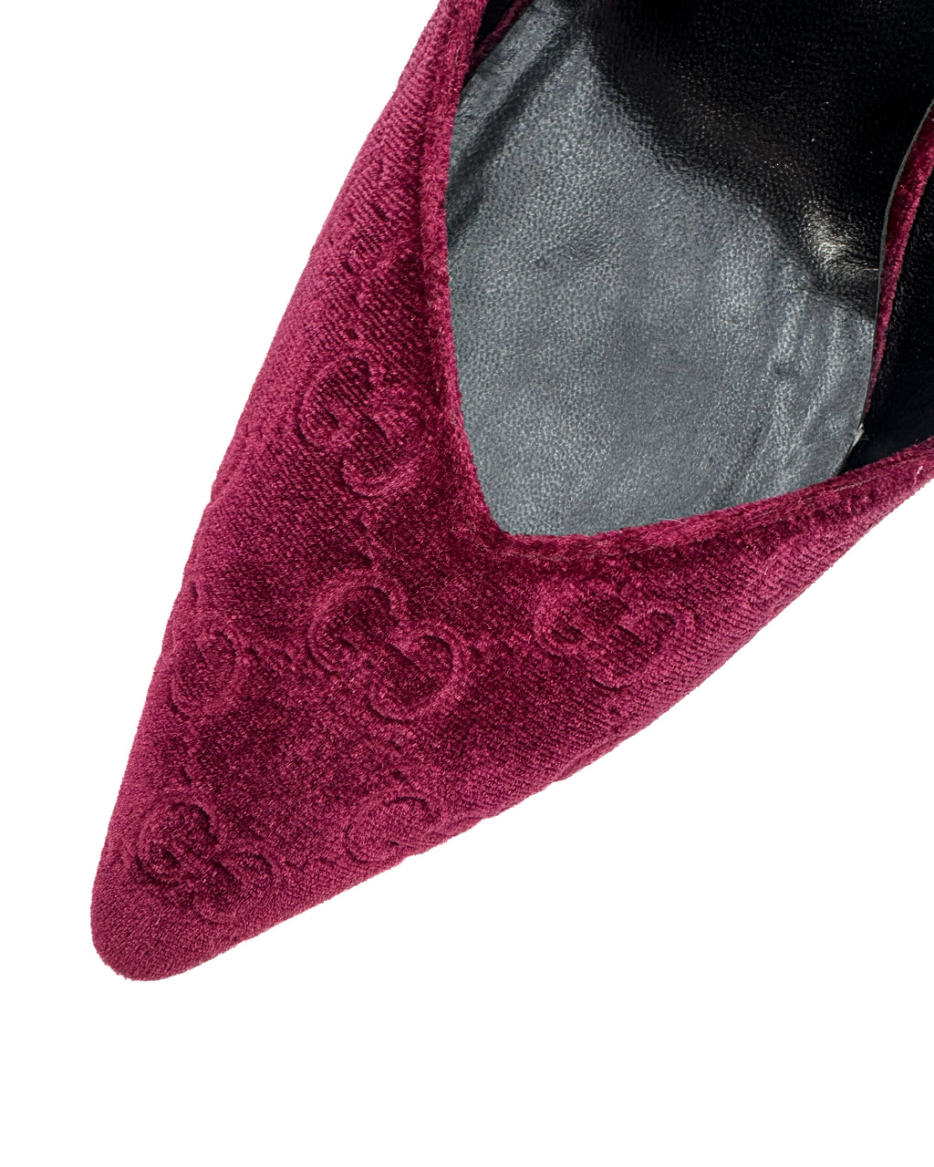 GUCCI - ZAPATILLAS BURDEOS VELVET PUMPS BURDEOS VELVET