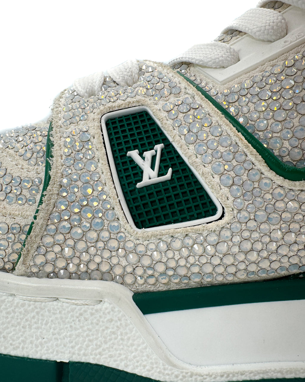 LOUIS VUITTON - TRAINER GREEN STRASS GREEN/CRYSTAL