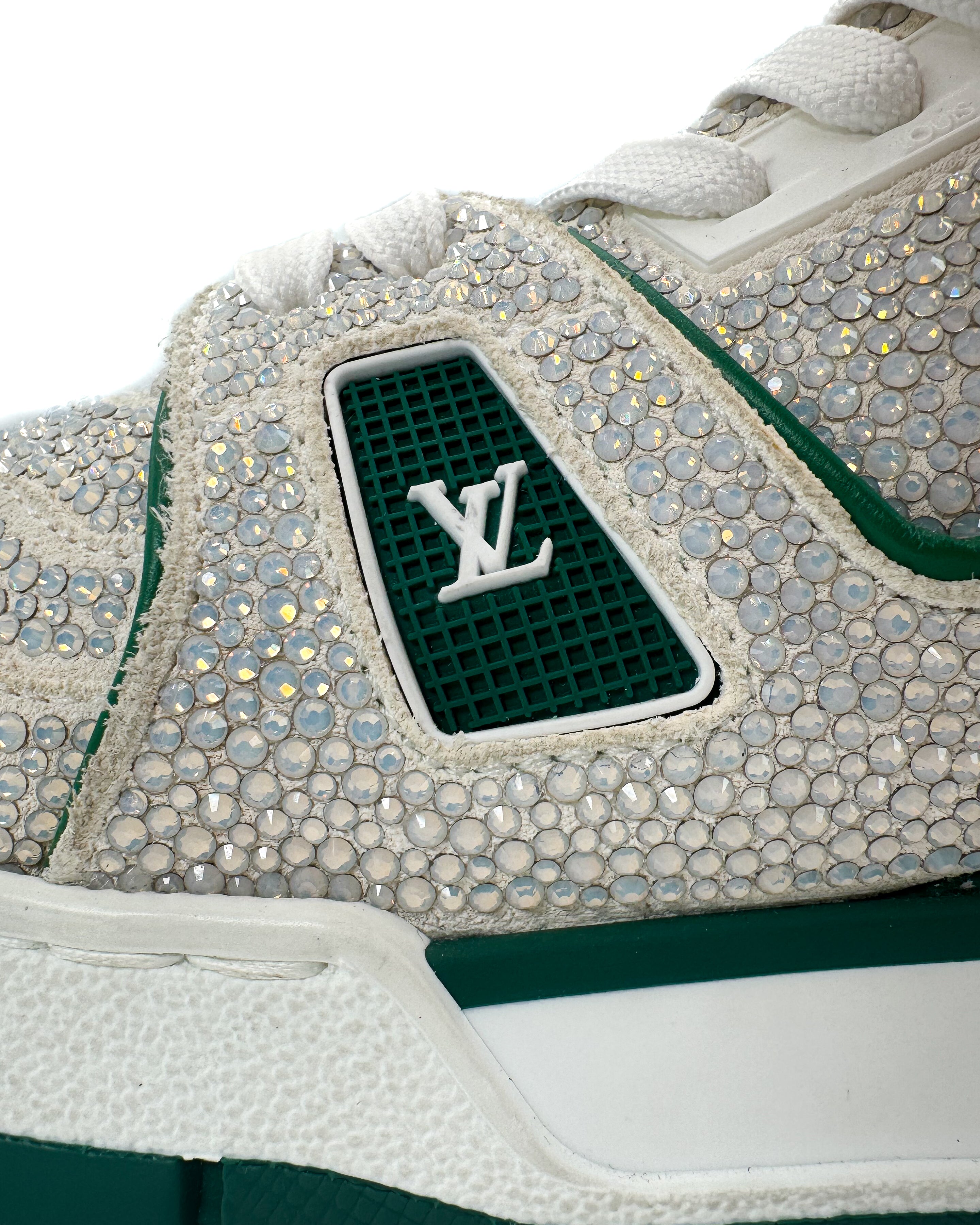 LOUIS VUITTON - TRAINER GREEN STRASS GREEN/CRYSTAL