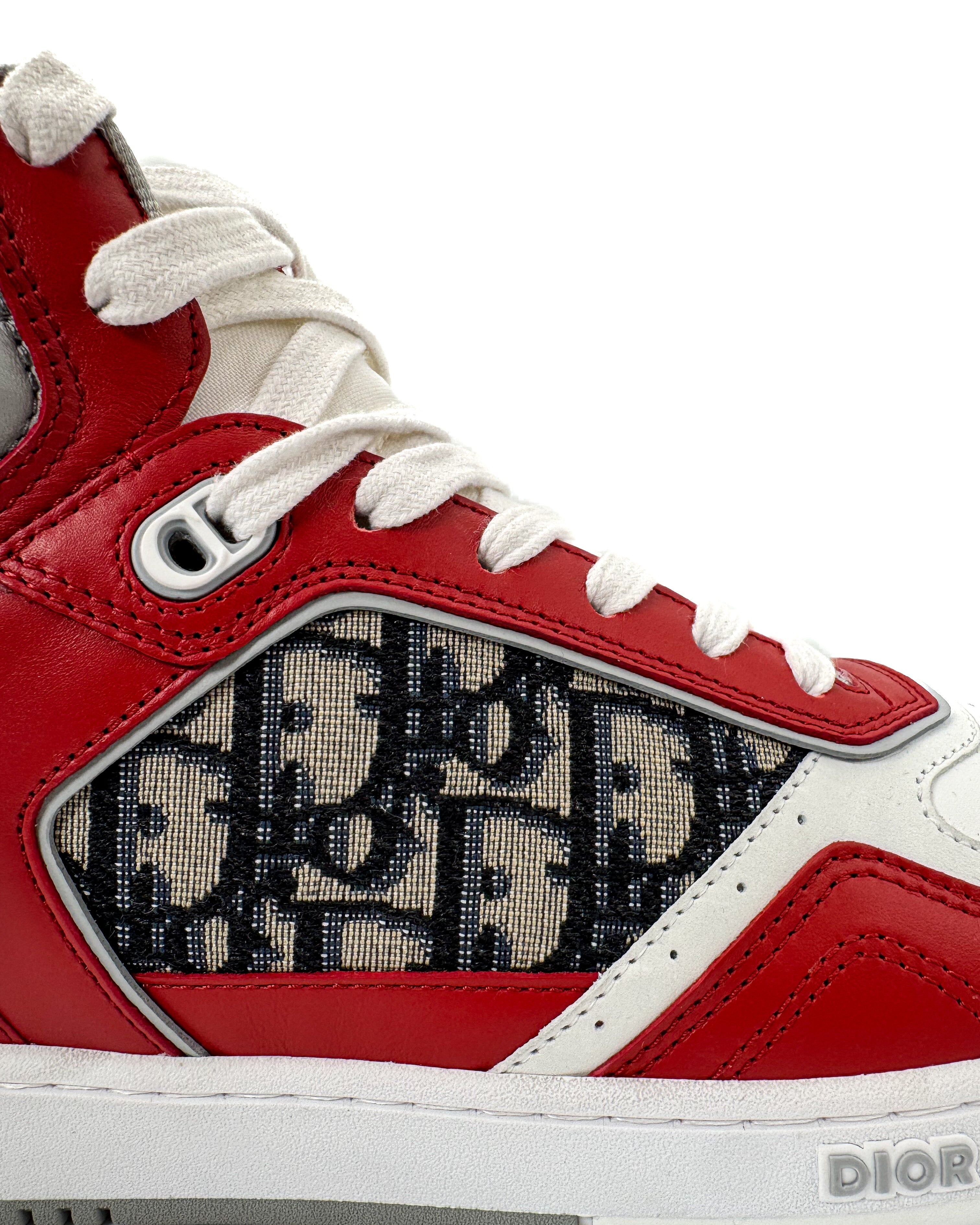 DIOR - B27 HIGH TOP RED/WHITE