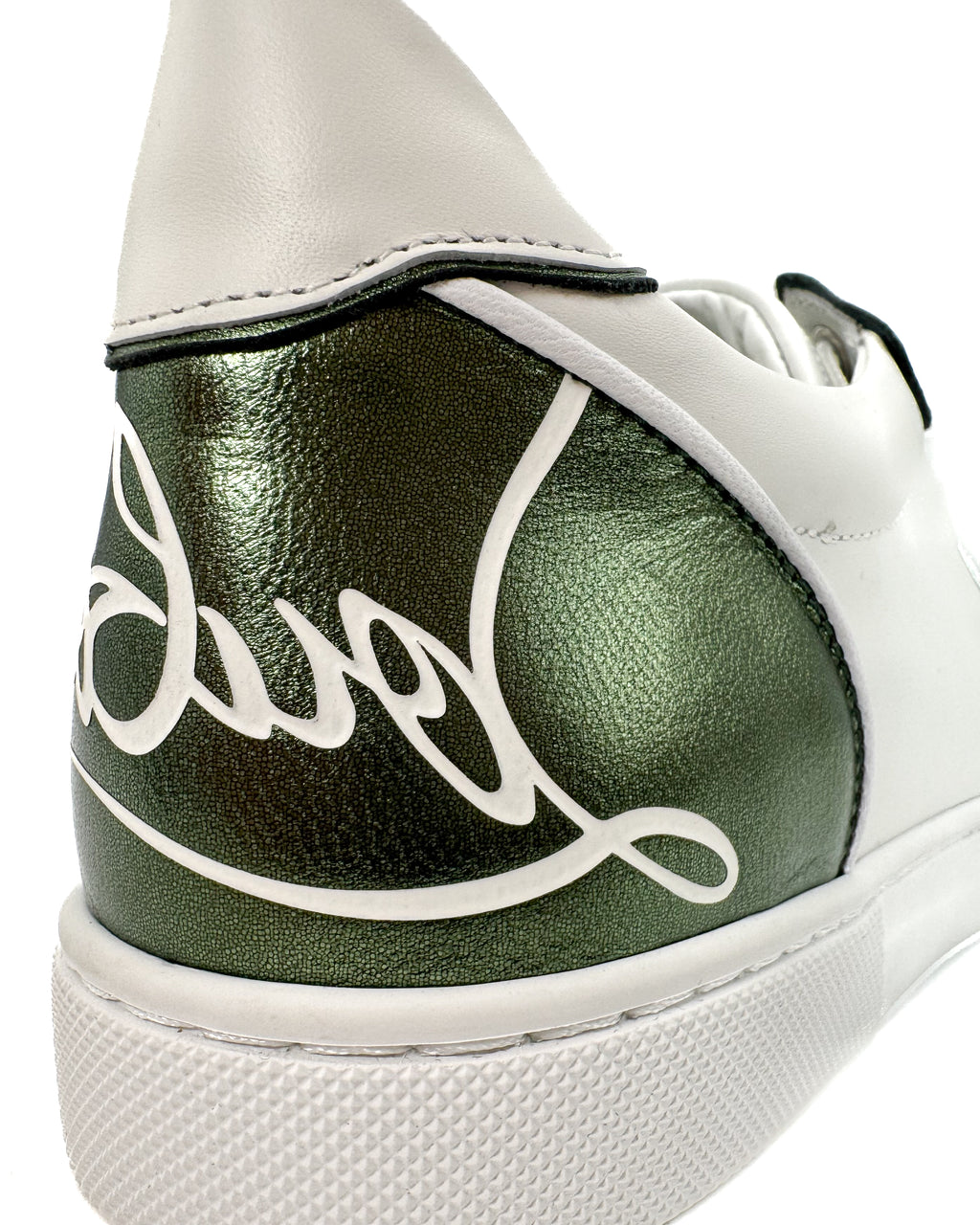 CHRISTIAN LOUBOUTIN - FUN VIEIRA FLAT BIANCO/VERTLAINE