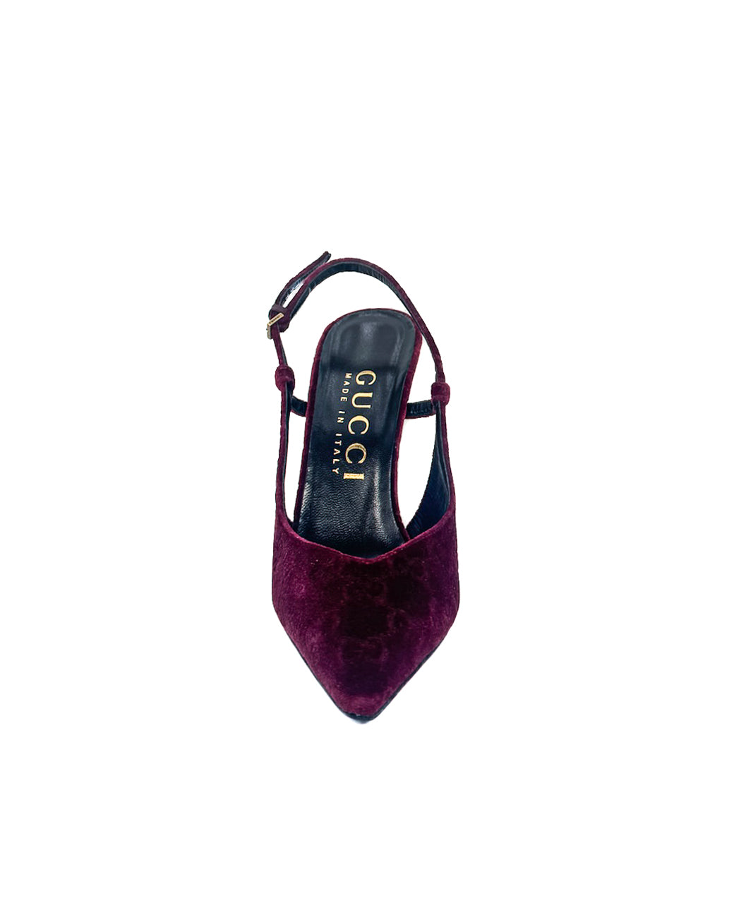 GUCCI - ZAPATILLAS BURDEOS VELVET PUMPS BURDEOS VELVET