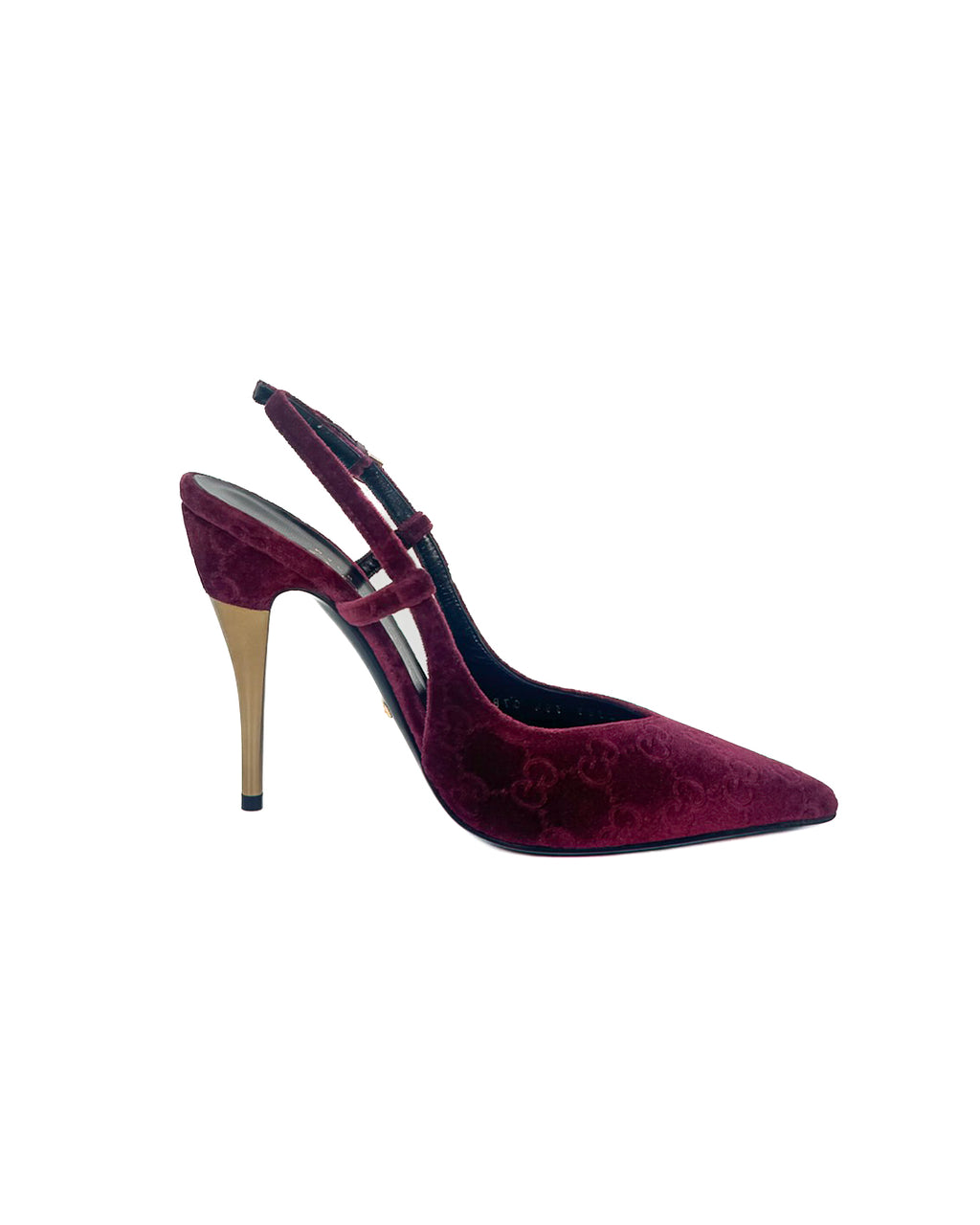 GUCCI - ZAPATILLAS BURDEOS VELVET PUMPS BURDEOS VELVET