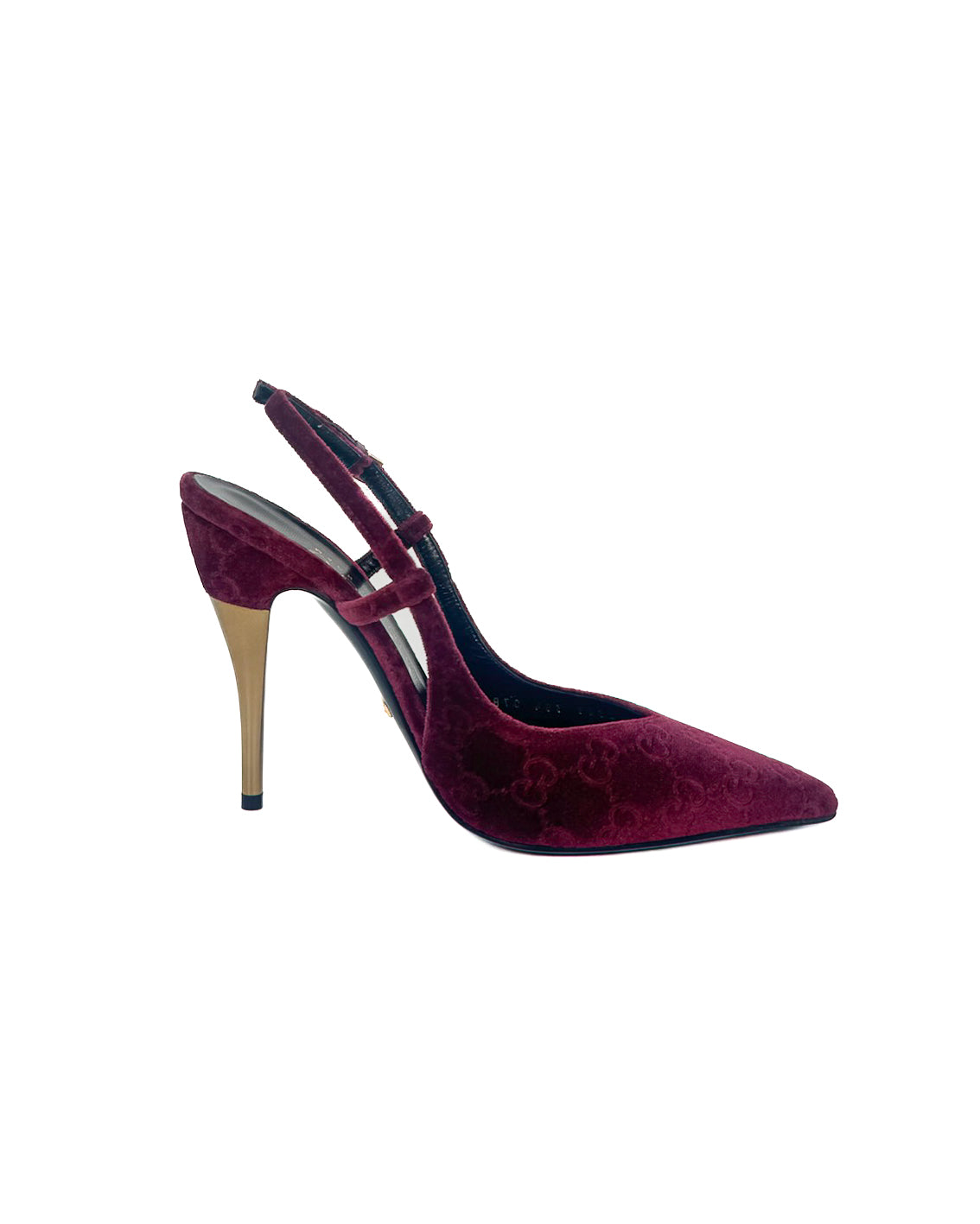GUCCI - ZAPATILLAS BURDEOS VELVET PUMPS BURDEOS VELVET