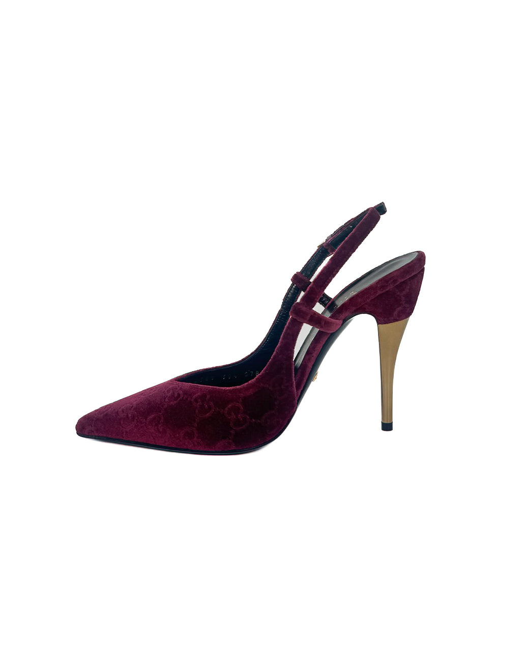 GUCCI - ZAPATILLAS BURDEOS VELVET PUMPS BURDEOS VELVET