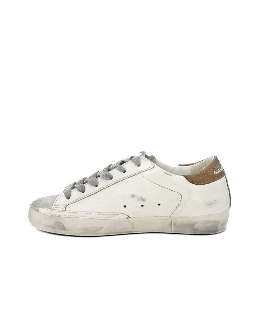 GOLDEN GOOSE - SUPER STAR CLASSIC WITH LIST WHITE/ICE/ASH ROSE/T