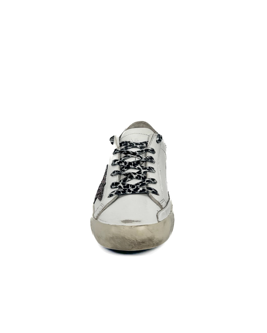 GOLDEN GOOSE - SUPER STAR CLASSIC WITH LIST WHITE/PINK MULTICOLOR/ TAUPE