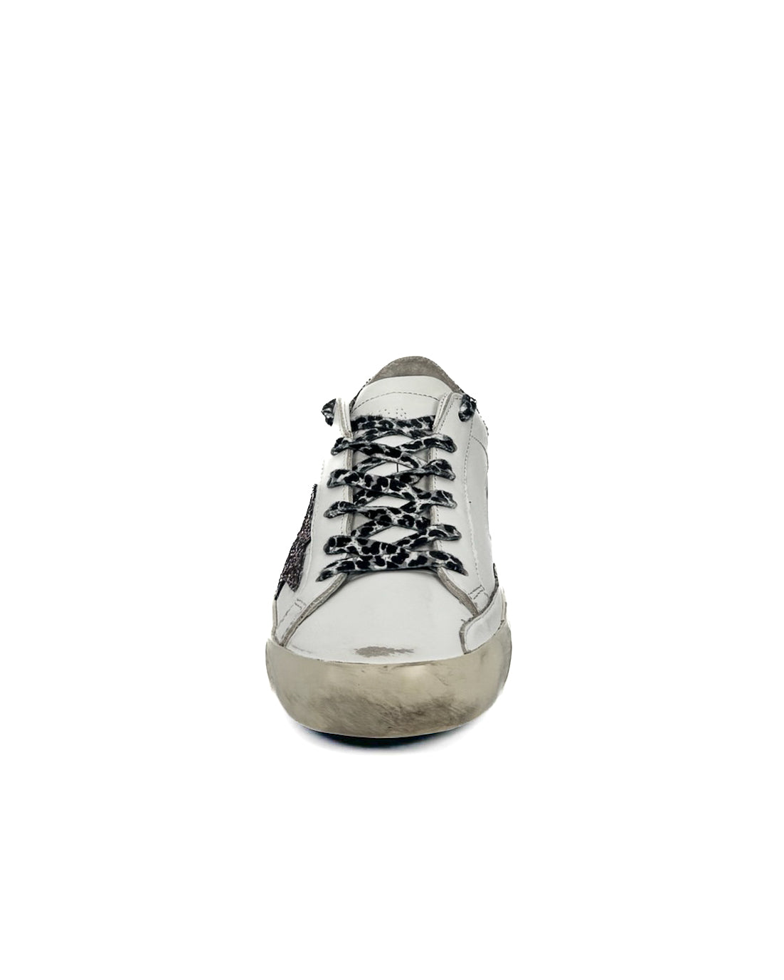 GOLDEN GOOSE - SUPER STAR CLASSIC WITH LIST WHITE/PINK MULTICOLOR/ TAUPE