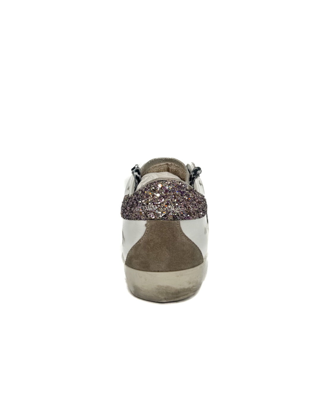GOLDEN GOOSE - SUPER STAR CLASSIC WITH LIST WHITE/PINK MULTICOLOR/ TAUPE