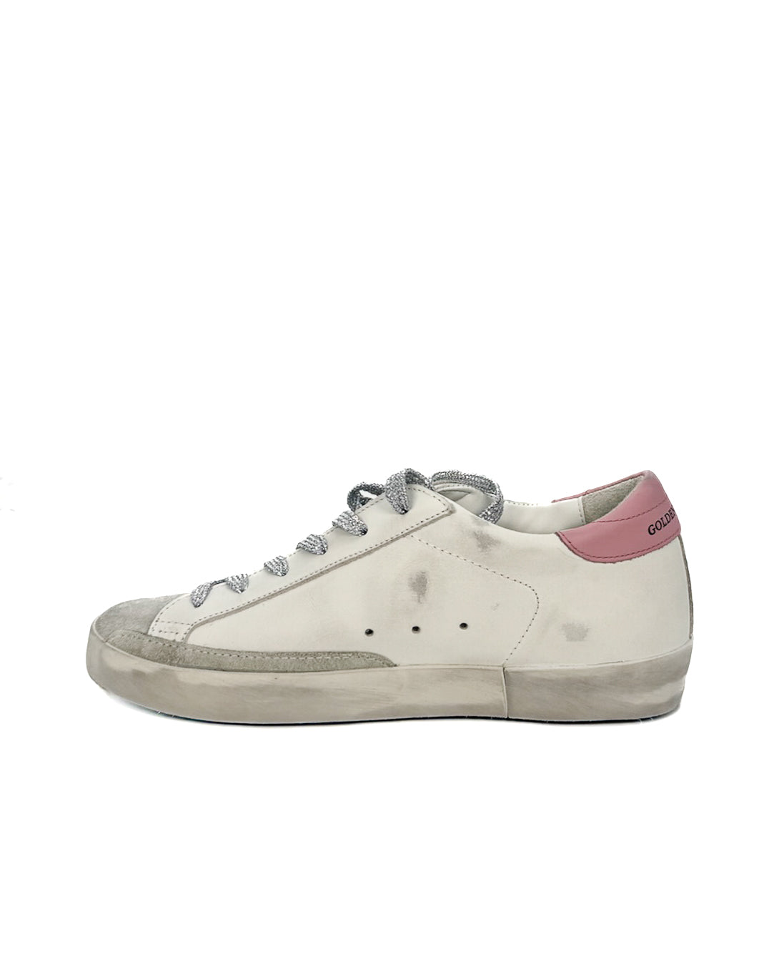 GOLDEN GOOSE - SUPER STAR CLASSIC WITH LIST WHITE/ICE/LEOPARD/OLD