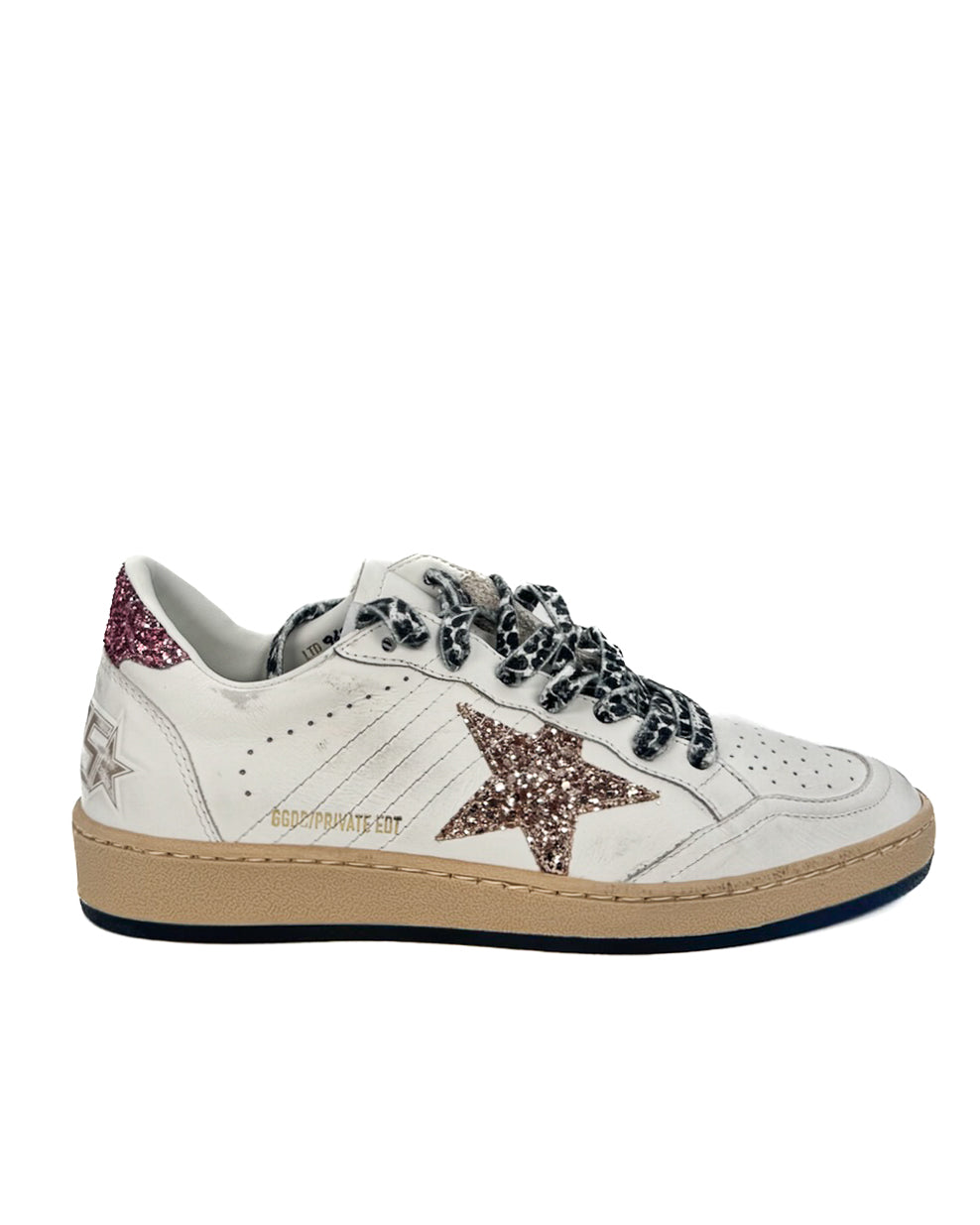 GOLDEN GOOSE - BALL STAR WHITE/PEACH/PINK